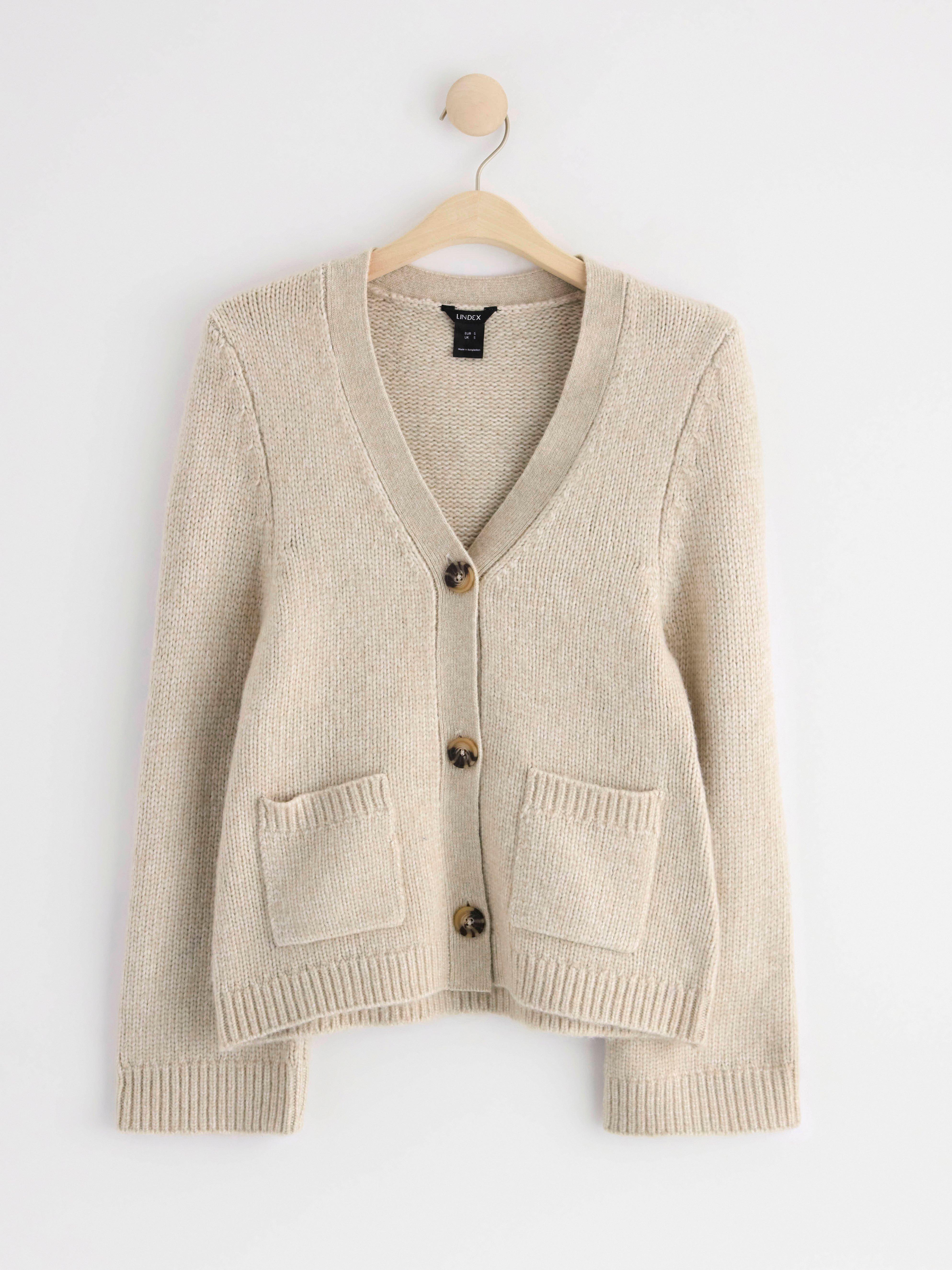 Knitted cardigan Light Beige