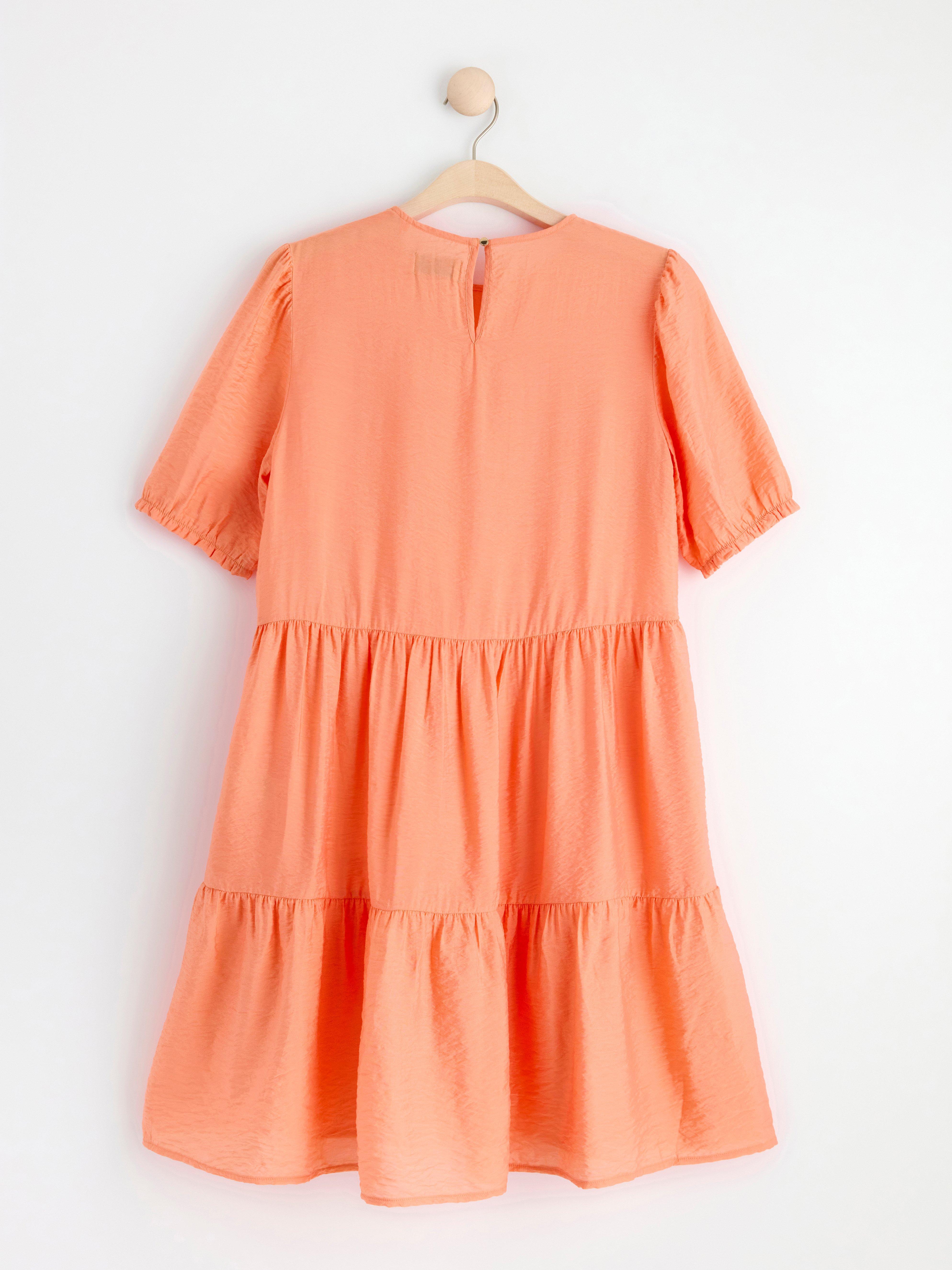 Puff sleeve dress Light Orange