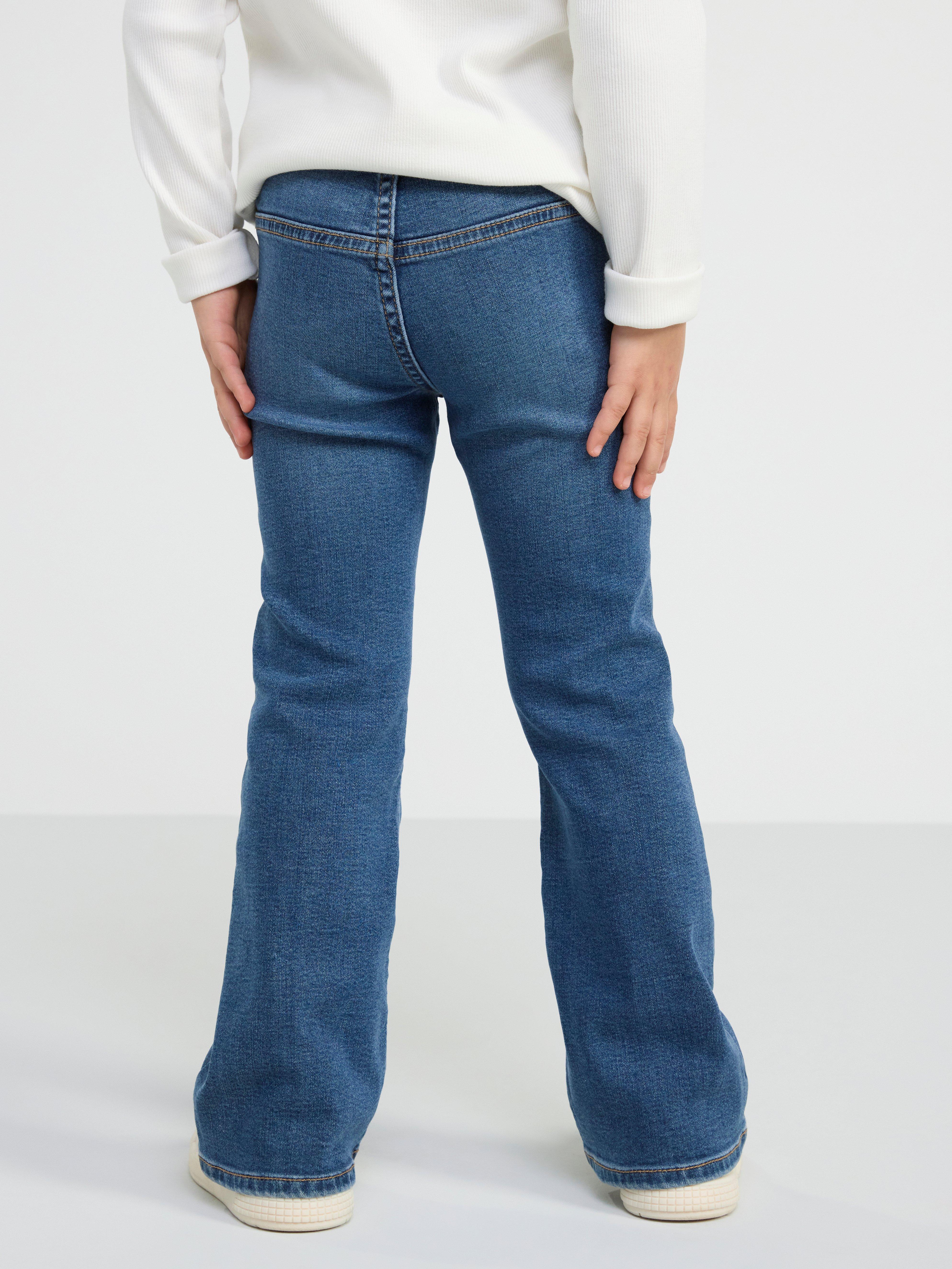 FREJA Flare regular waist jeans Dark denim