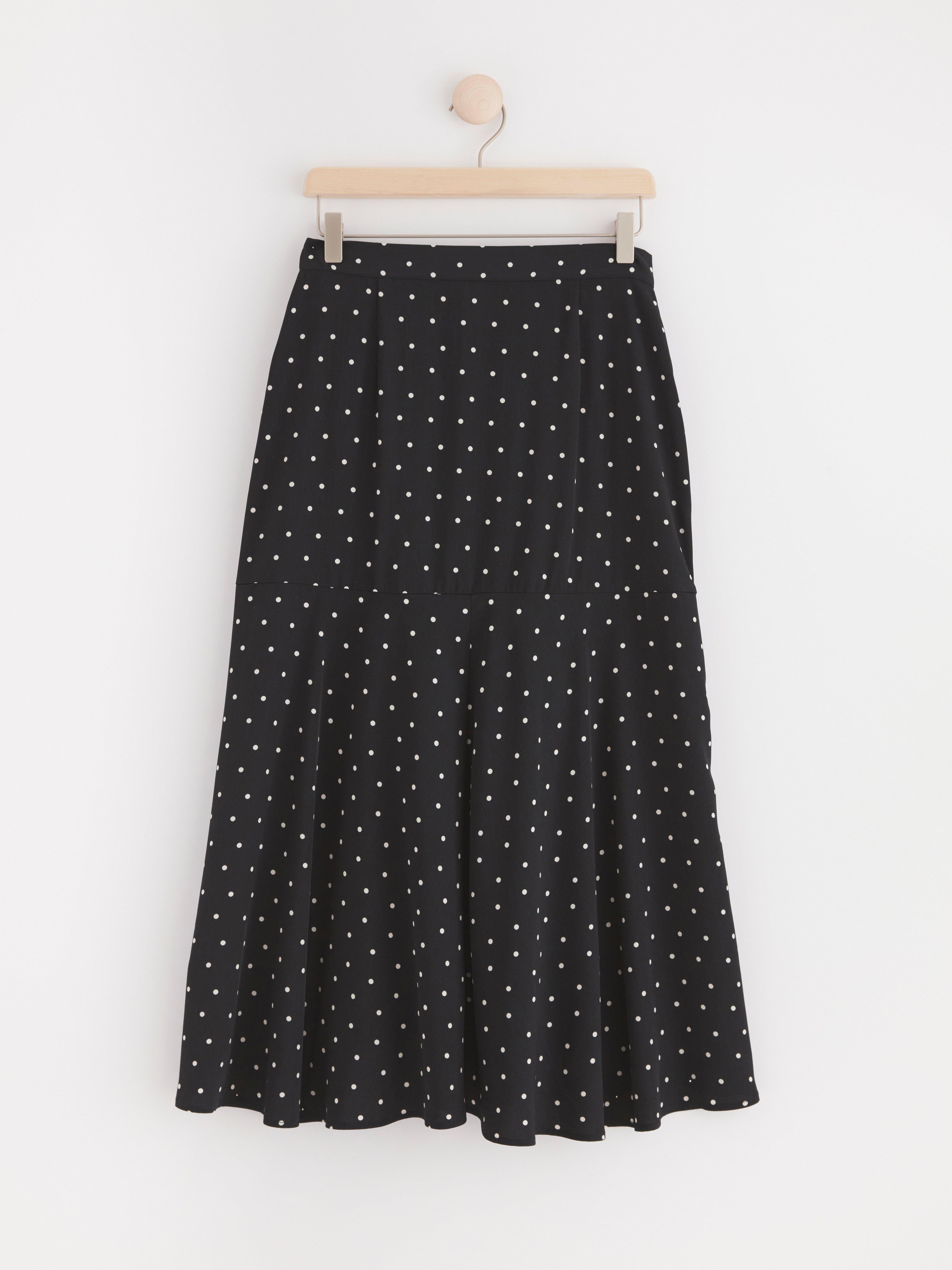 Midi wrap skirt Black