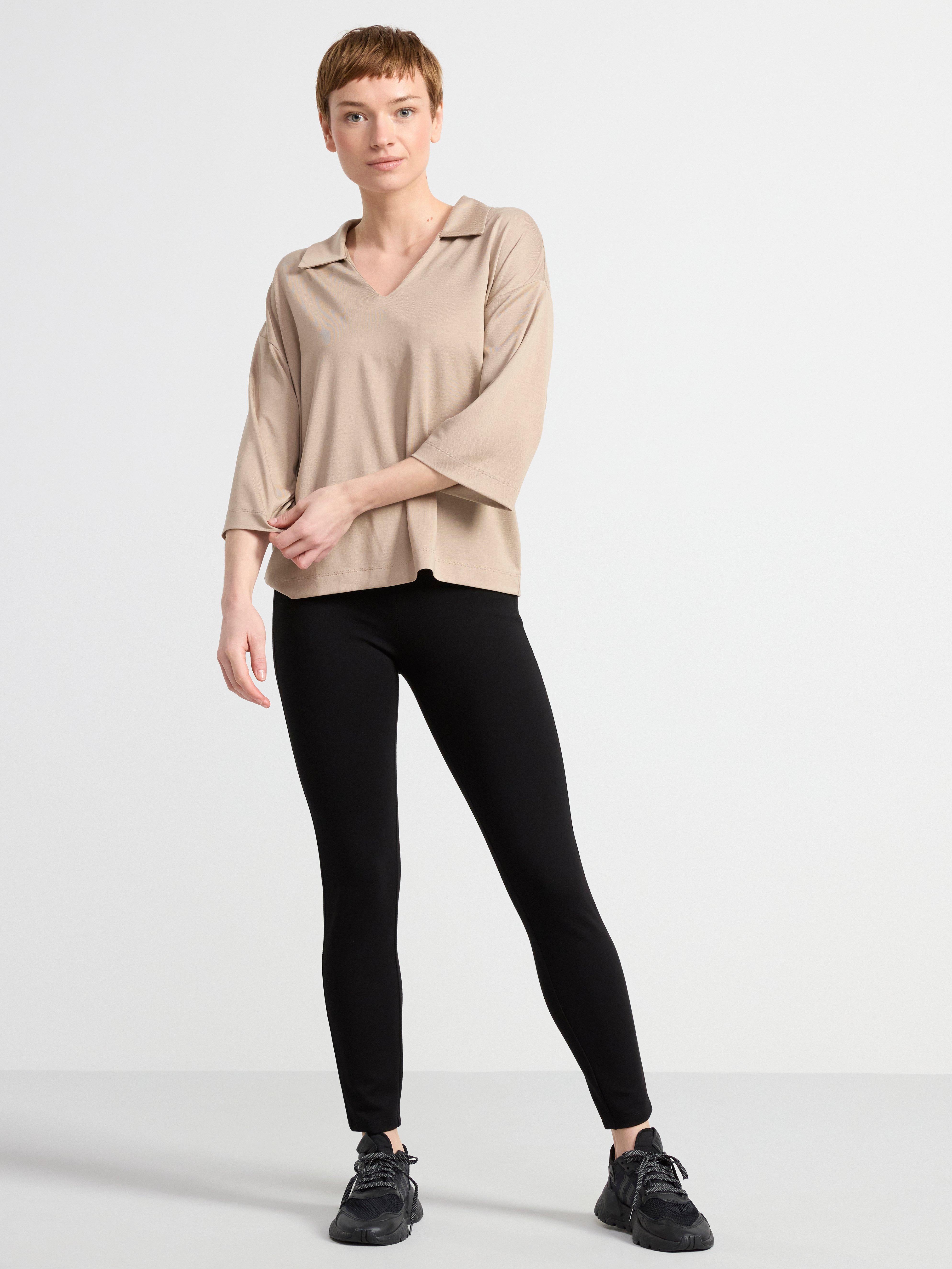 High waist Punto leggings Black