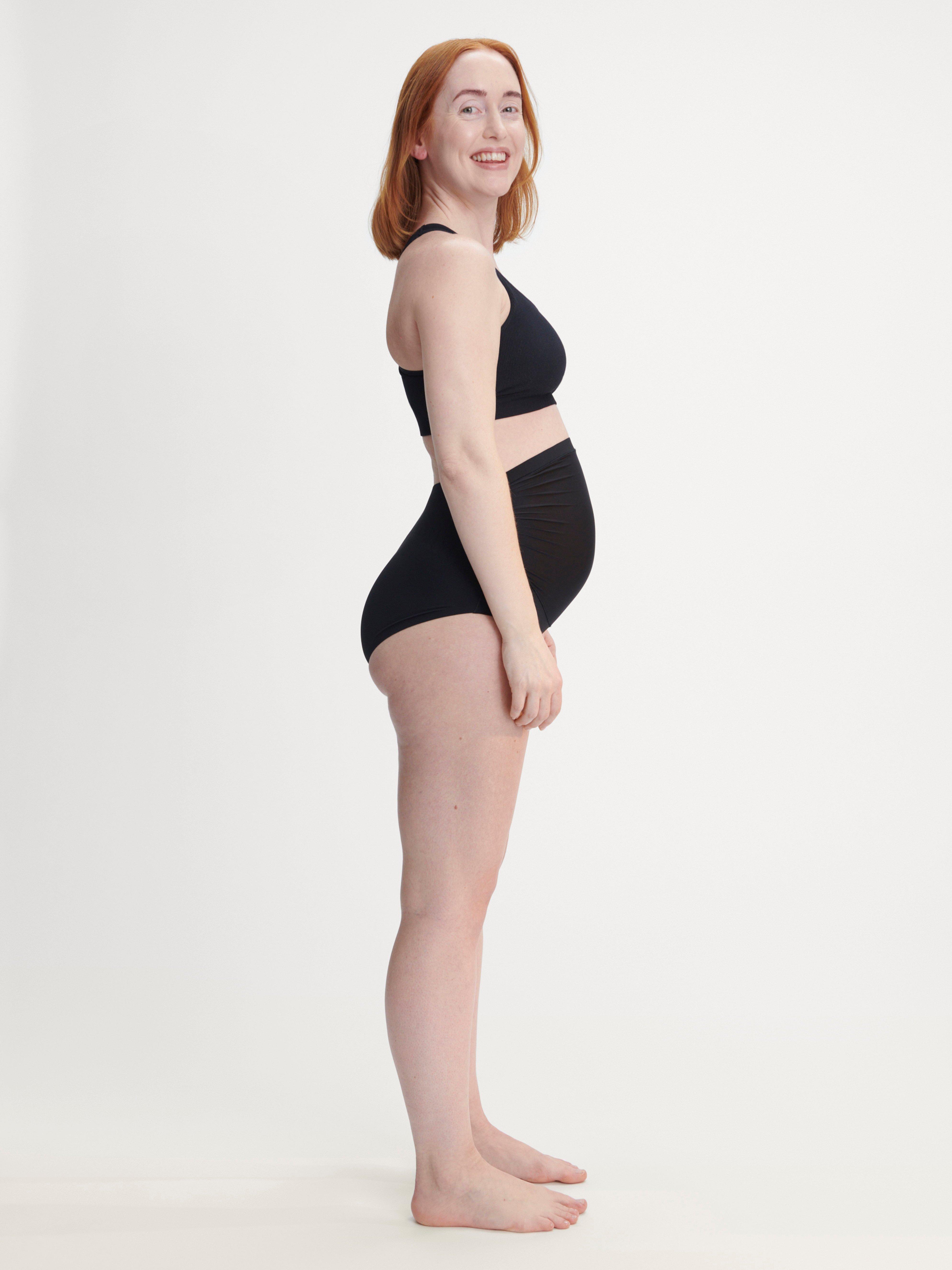 Engineered Maternity High Waist Leak Proof – Maternity underwear Medium Absorbency Black