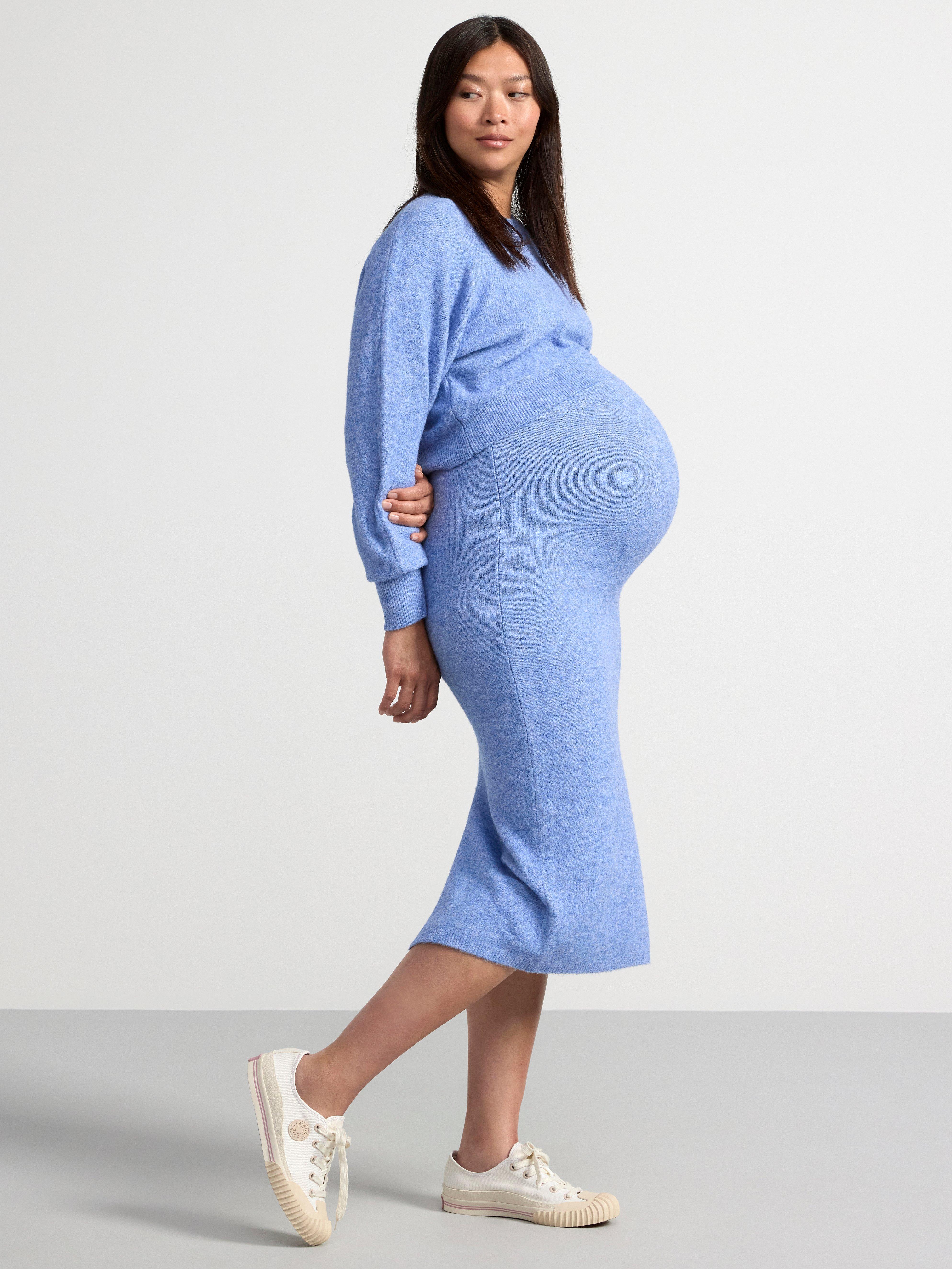 MOM Cropped jumper blue