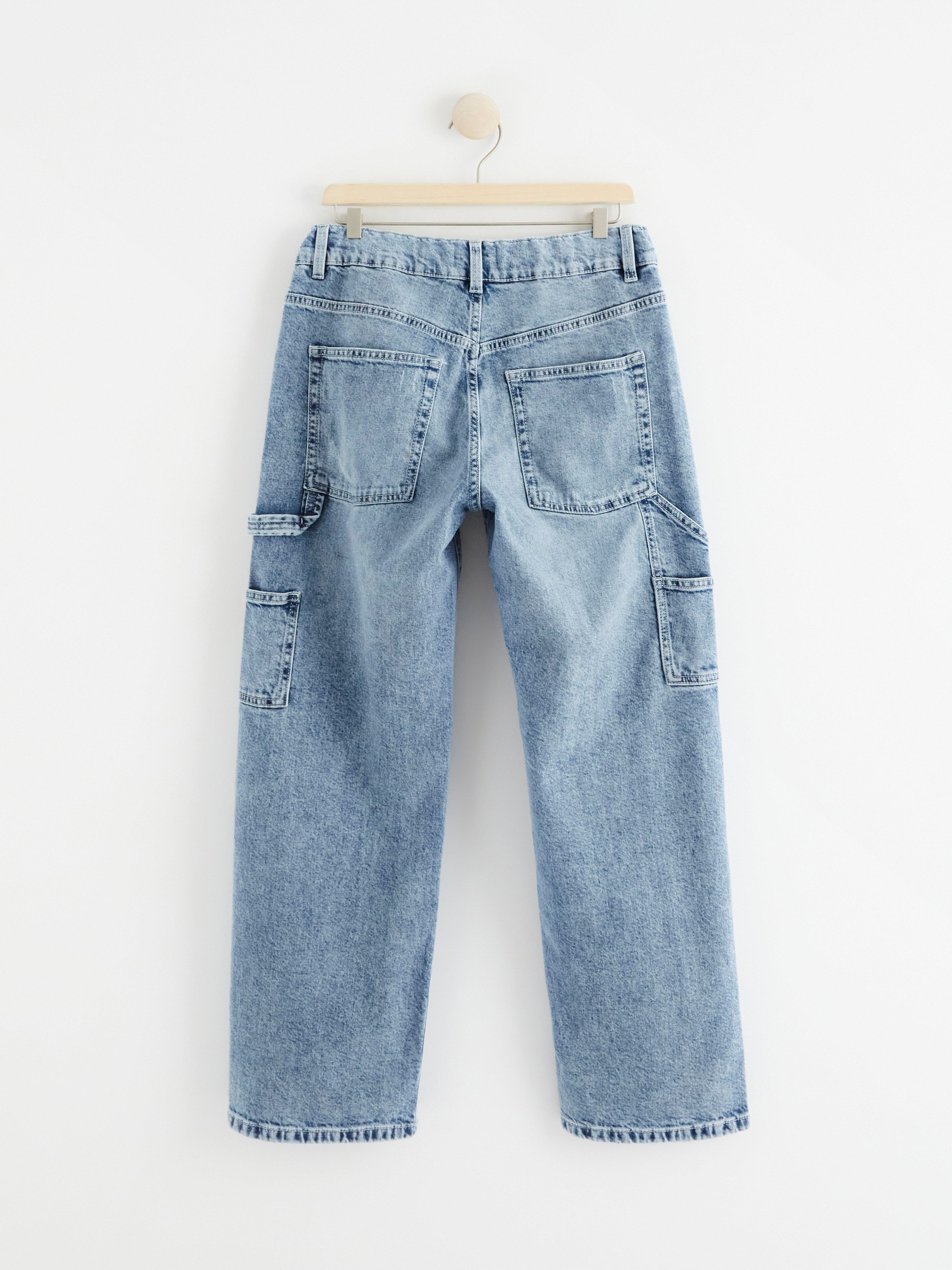 VIDAR Wide straight leg regular waist jeans Denim