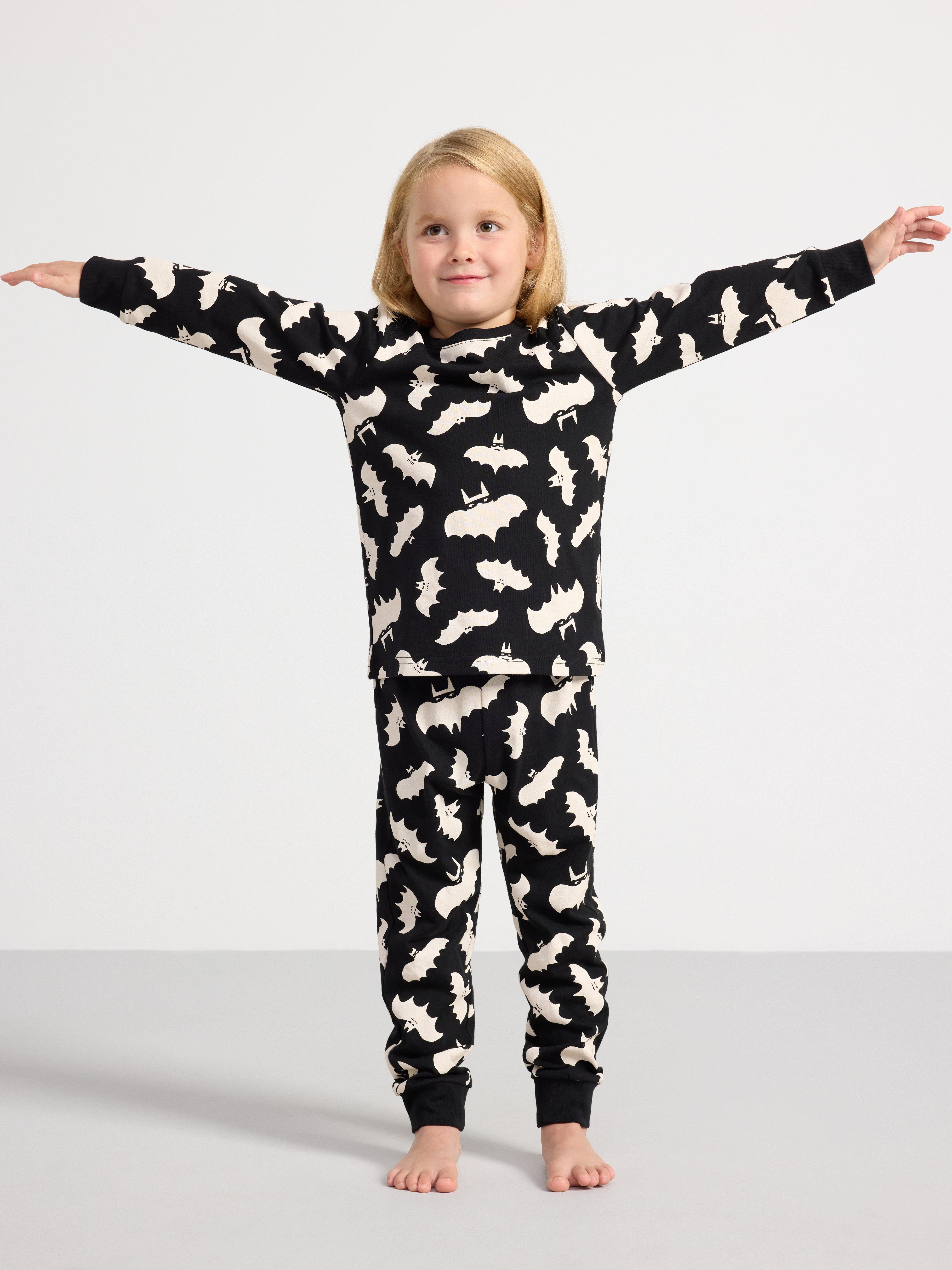 Pyjama set with halloween print Light Beige