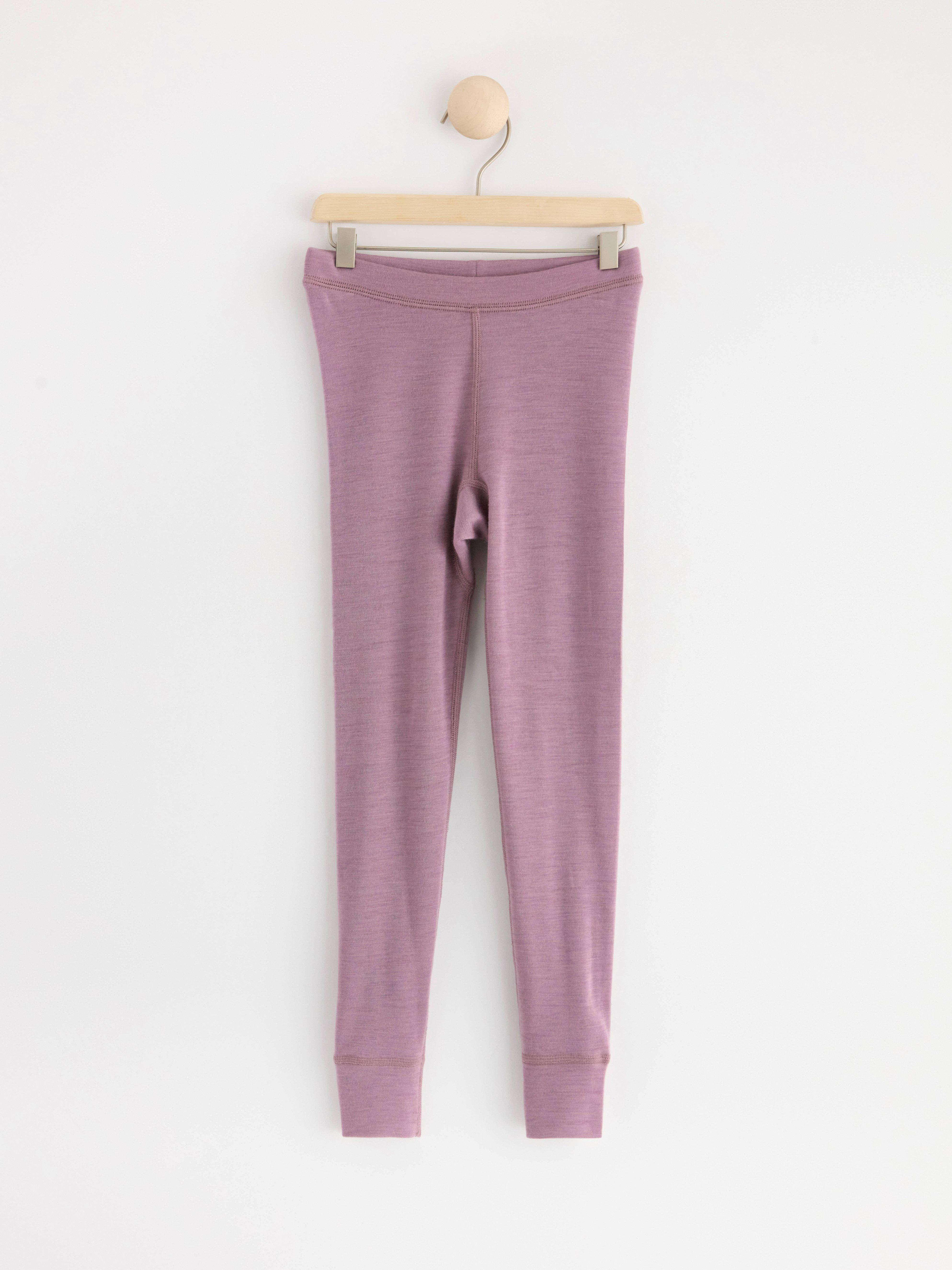 FIX Merino wool long johns light dusty lilac