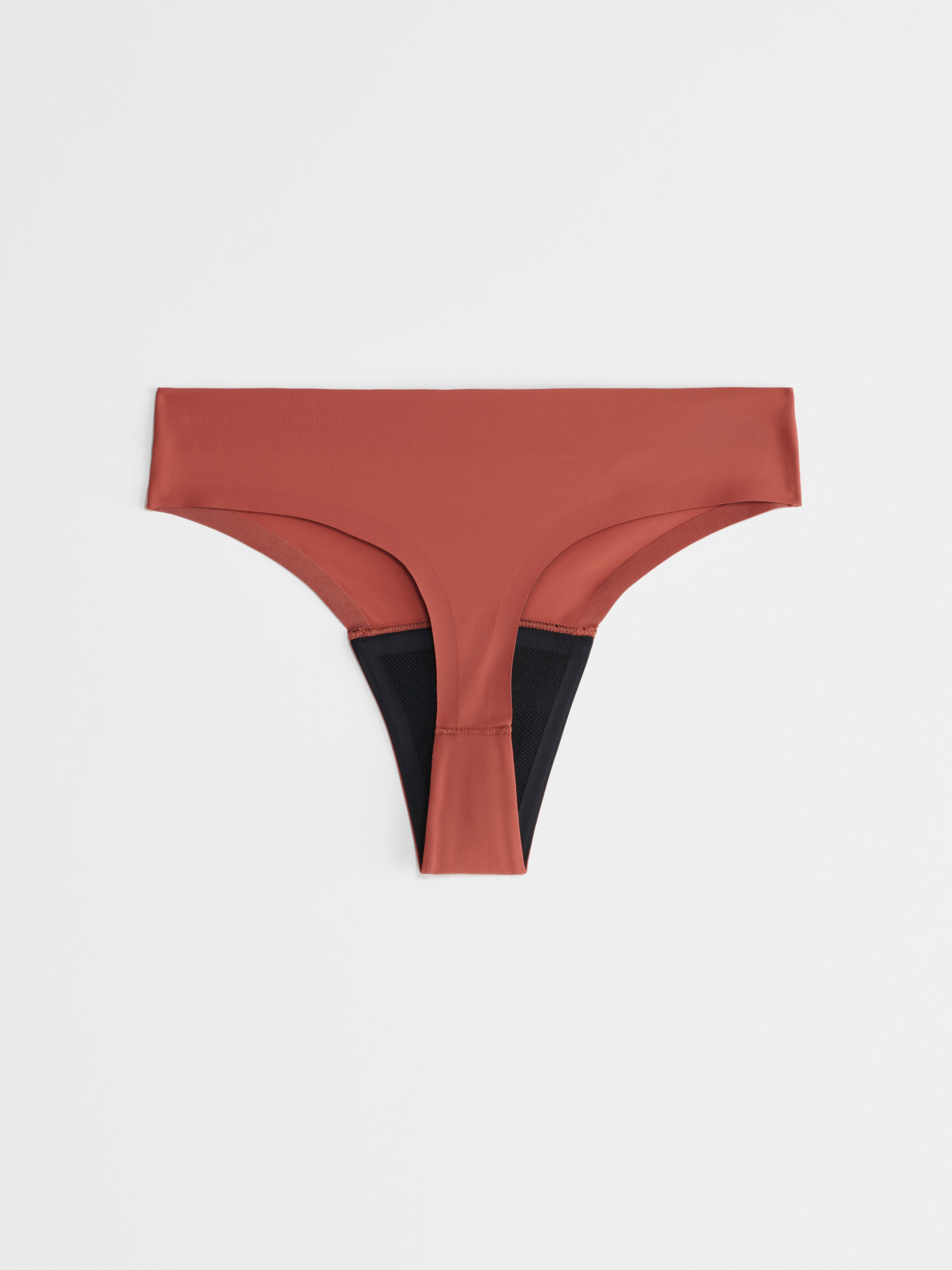 Engineered Thong Period Proof - Period Panty Light Absorbency Light Dusty Red