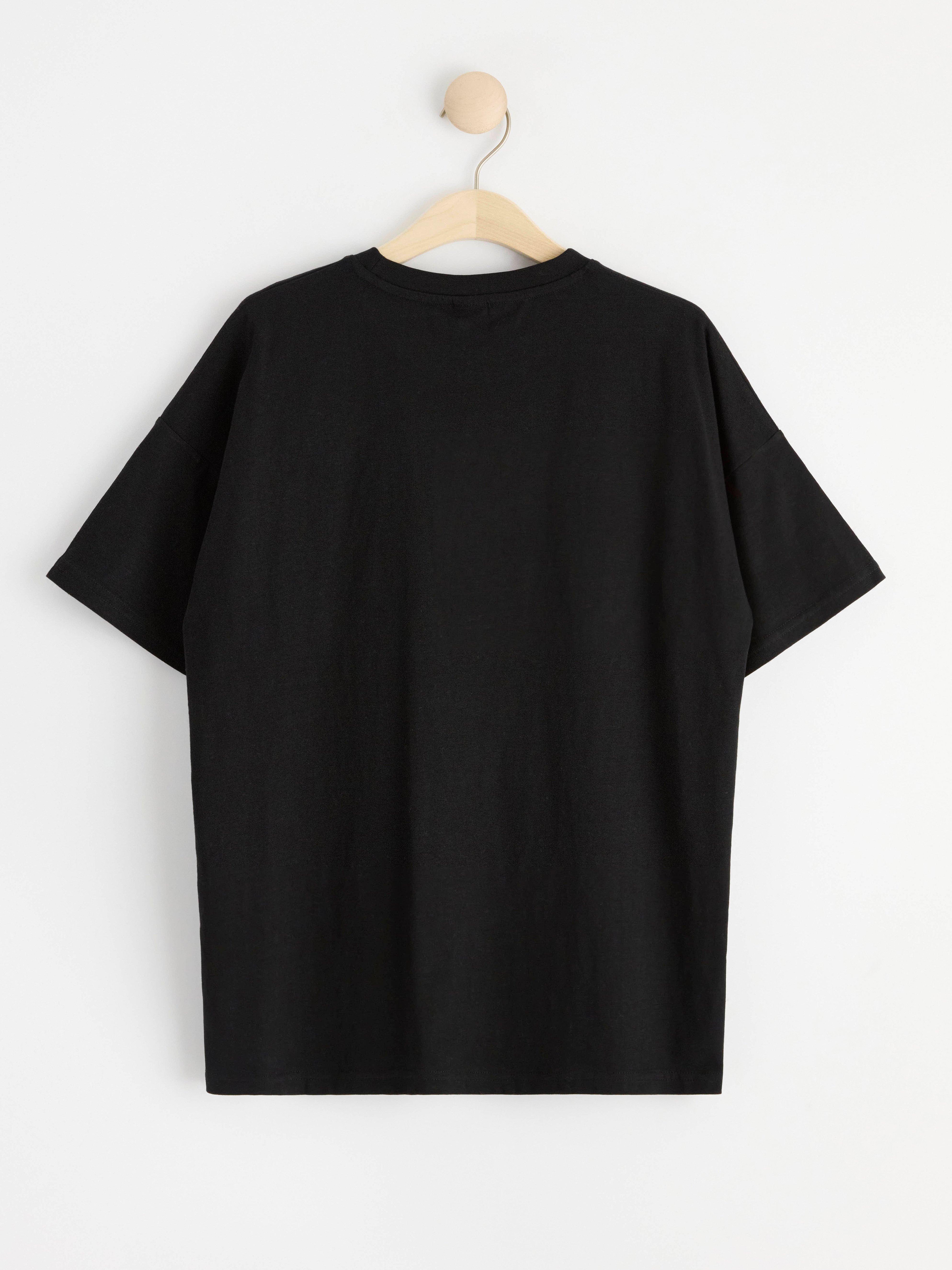 T-shirt with print Black