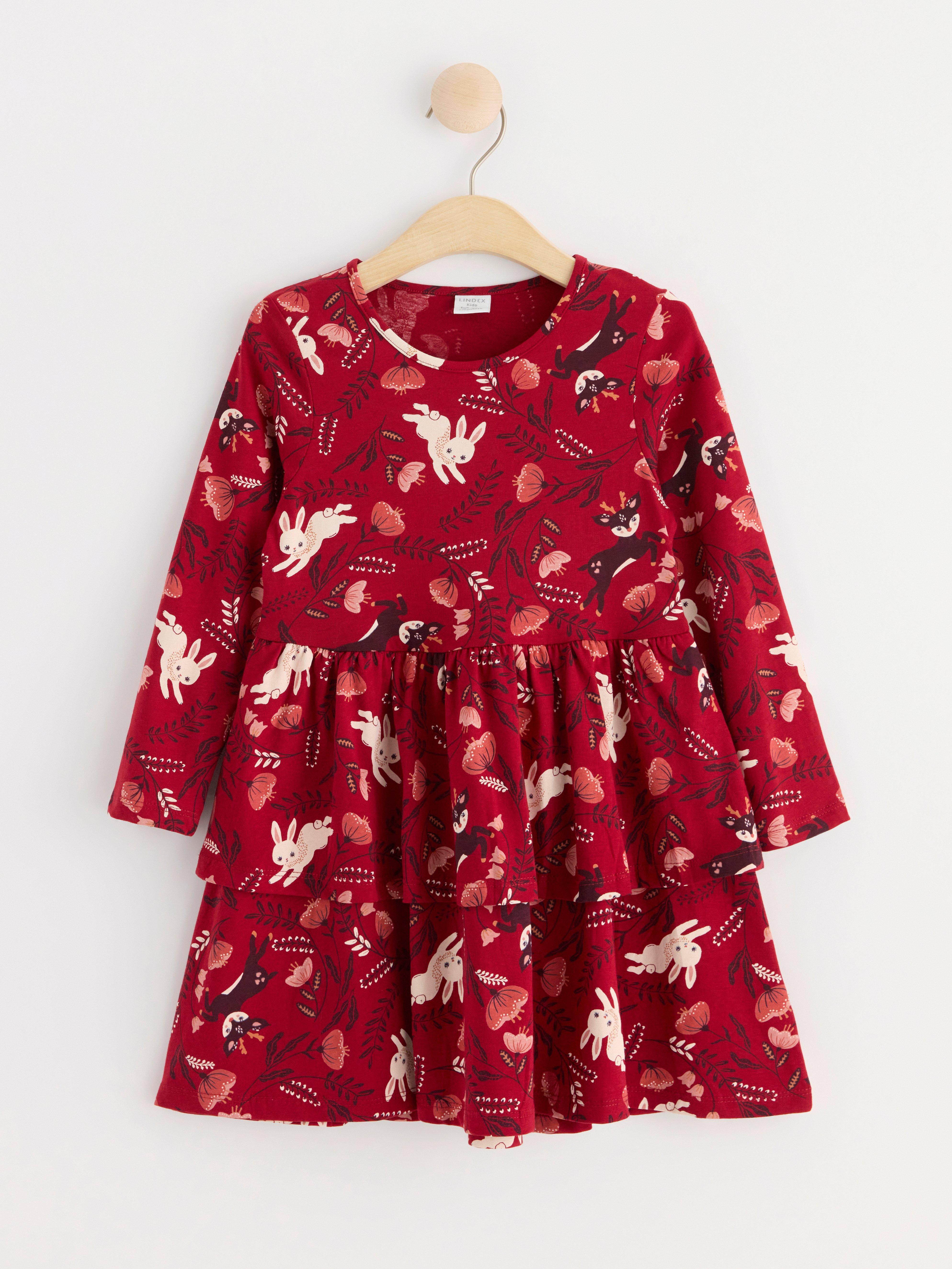 Tunic with print Dark Dusty Red