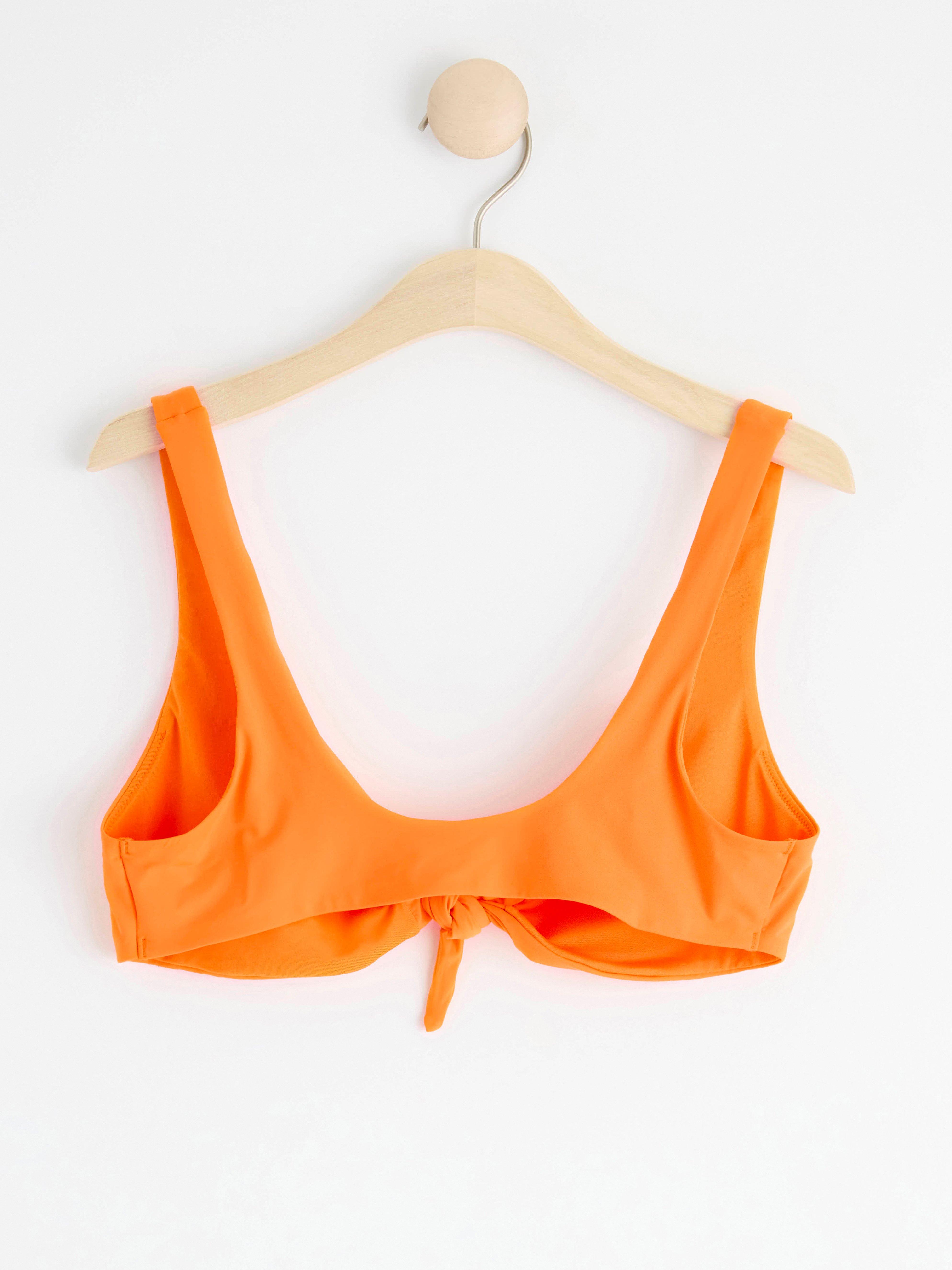Unpadded bikini top Orange