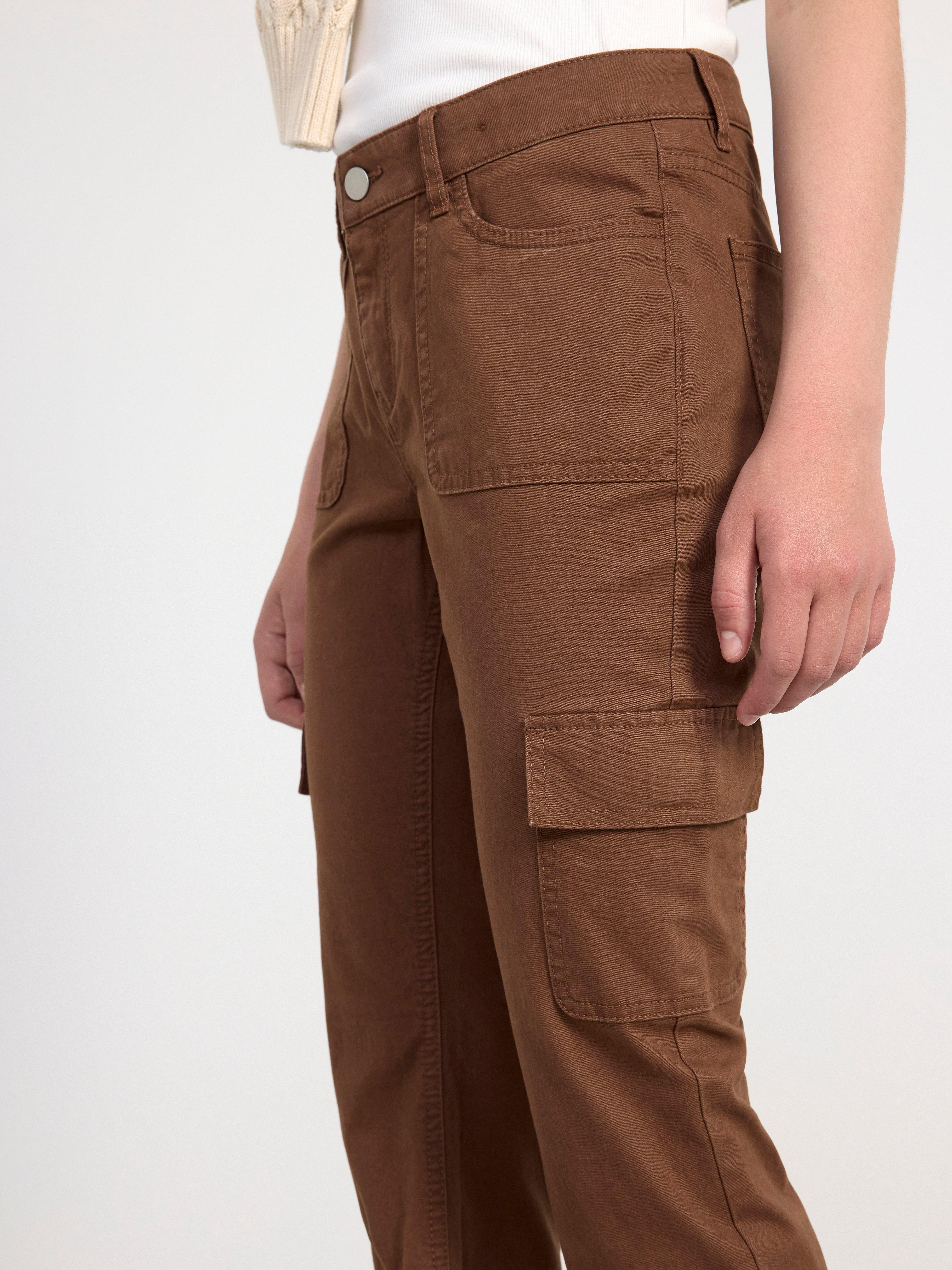 FREJA Flare regular waist jeans brown