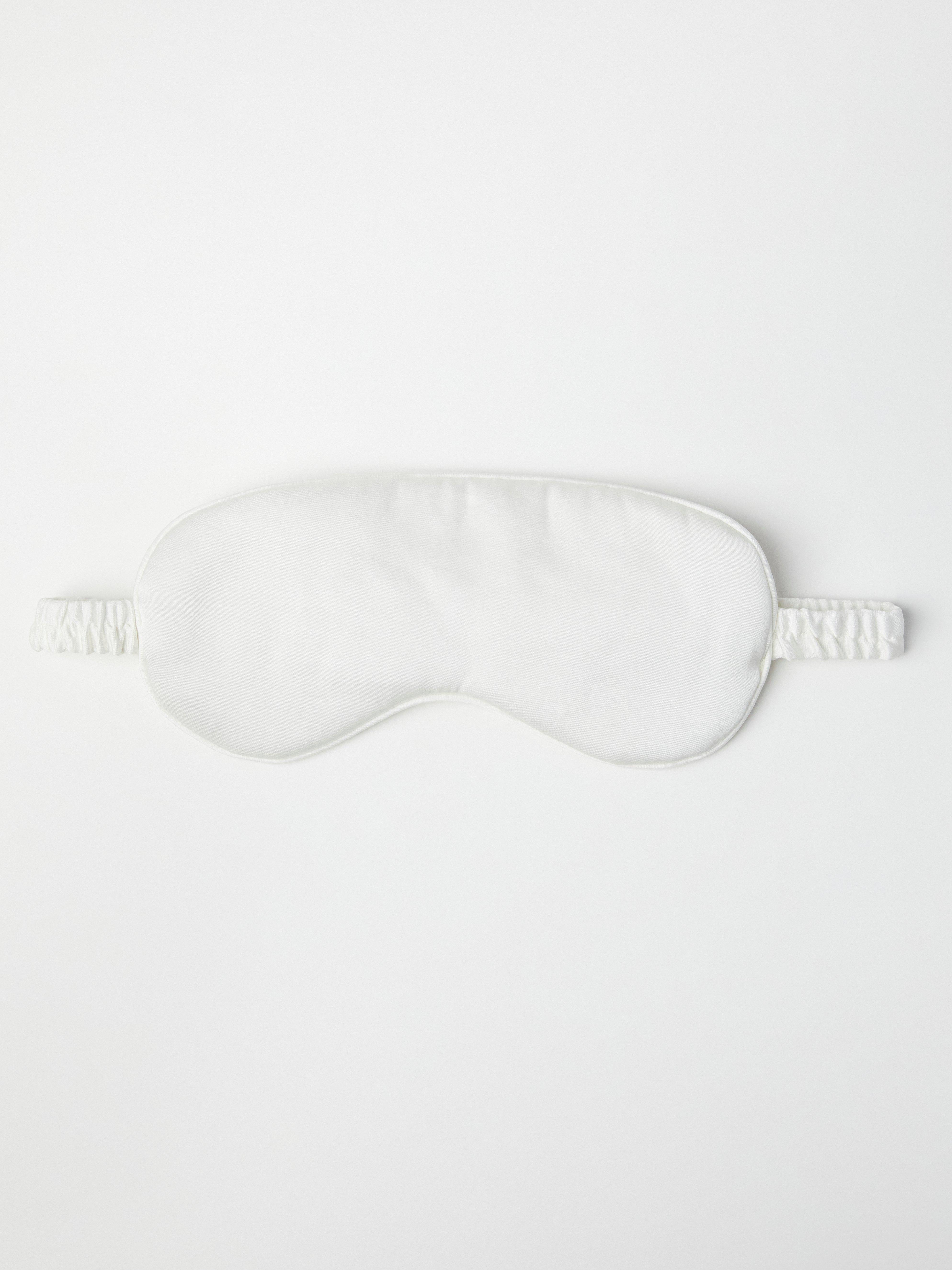 Satin sleep mask Light White