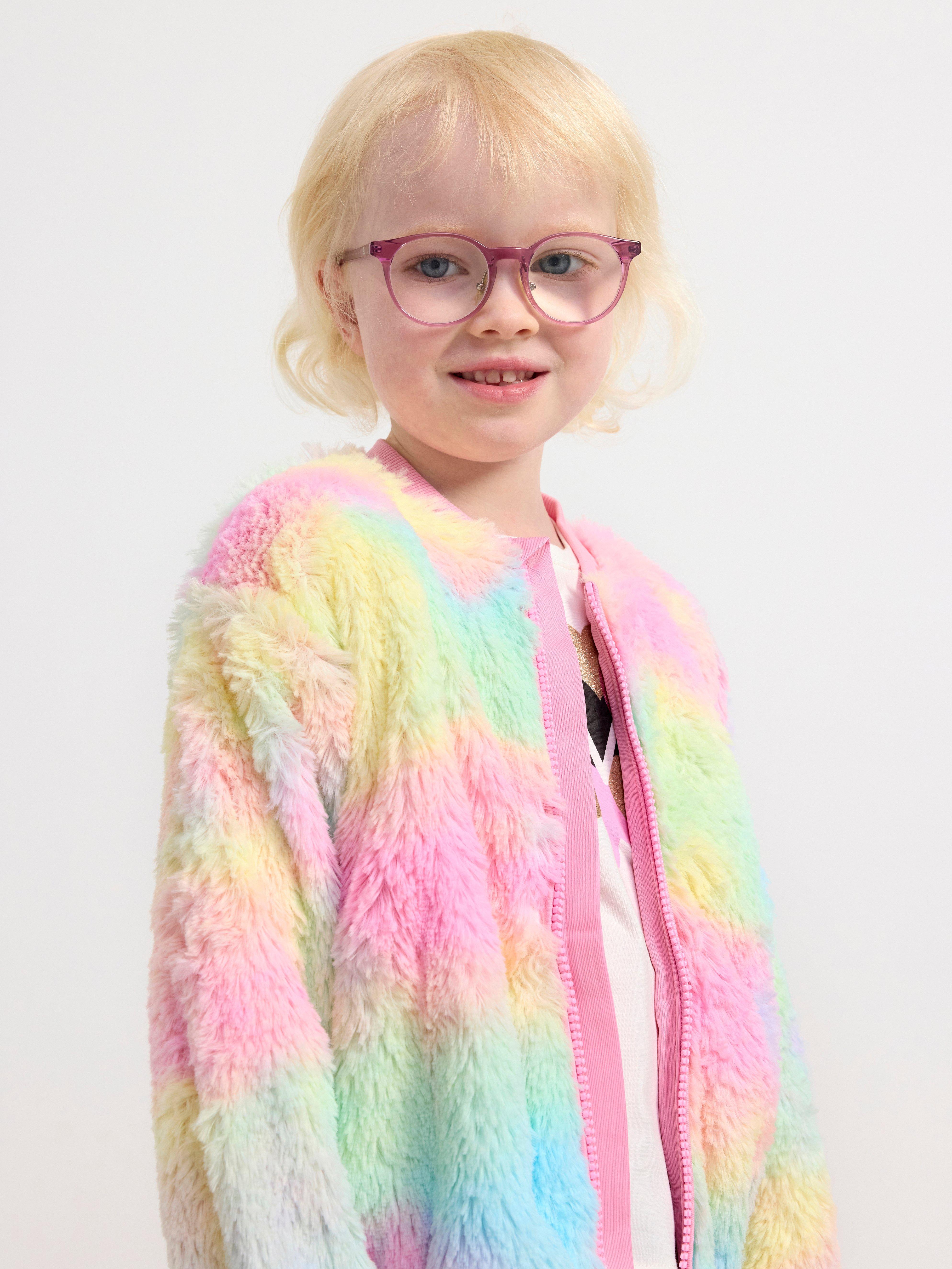 Jacket  fuzzy colourful pink