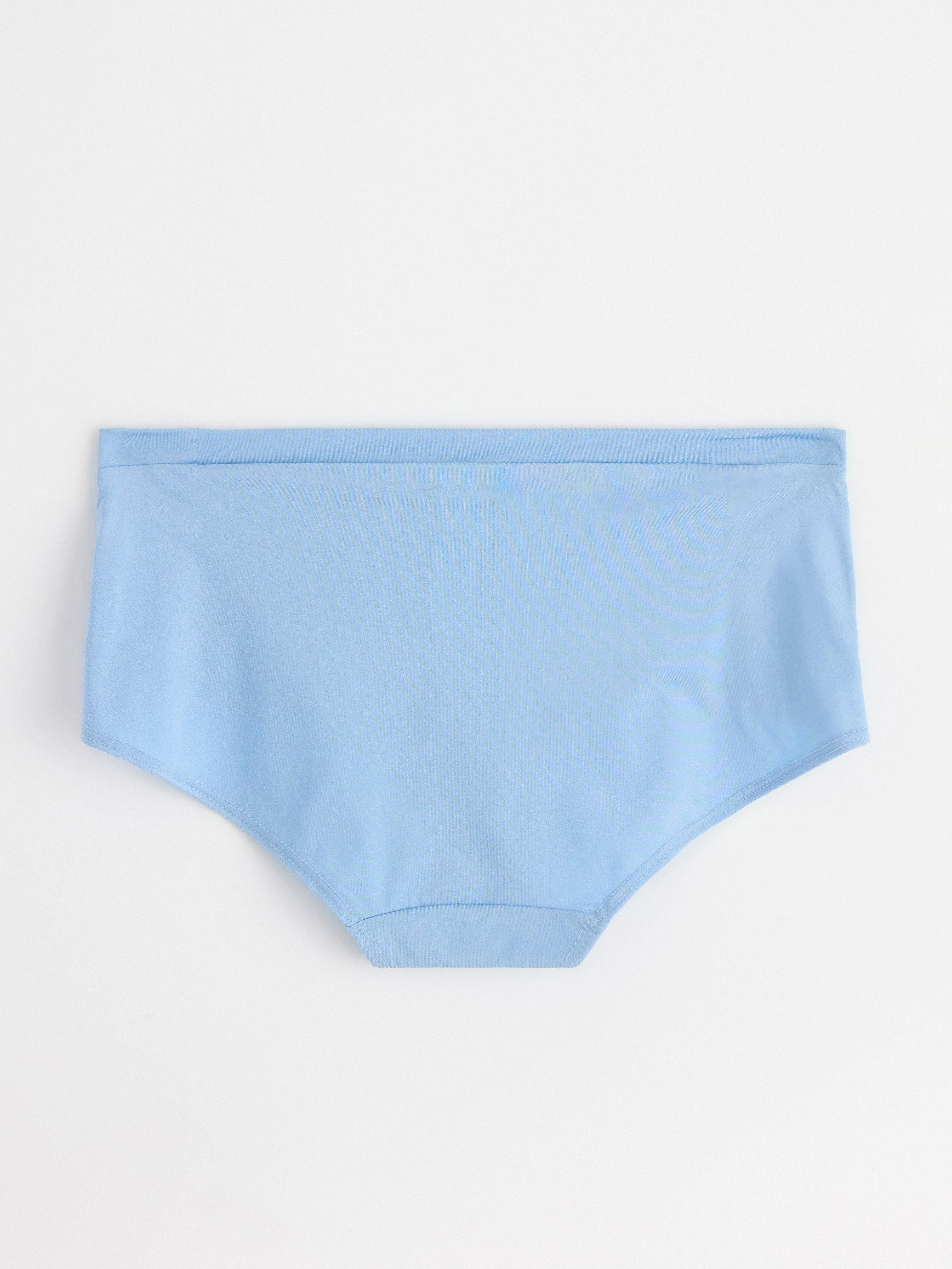 Regular waist brief with lace Light Blue