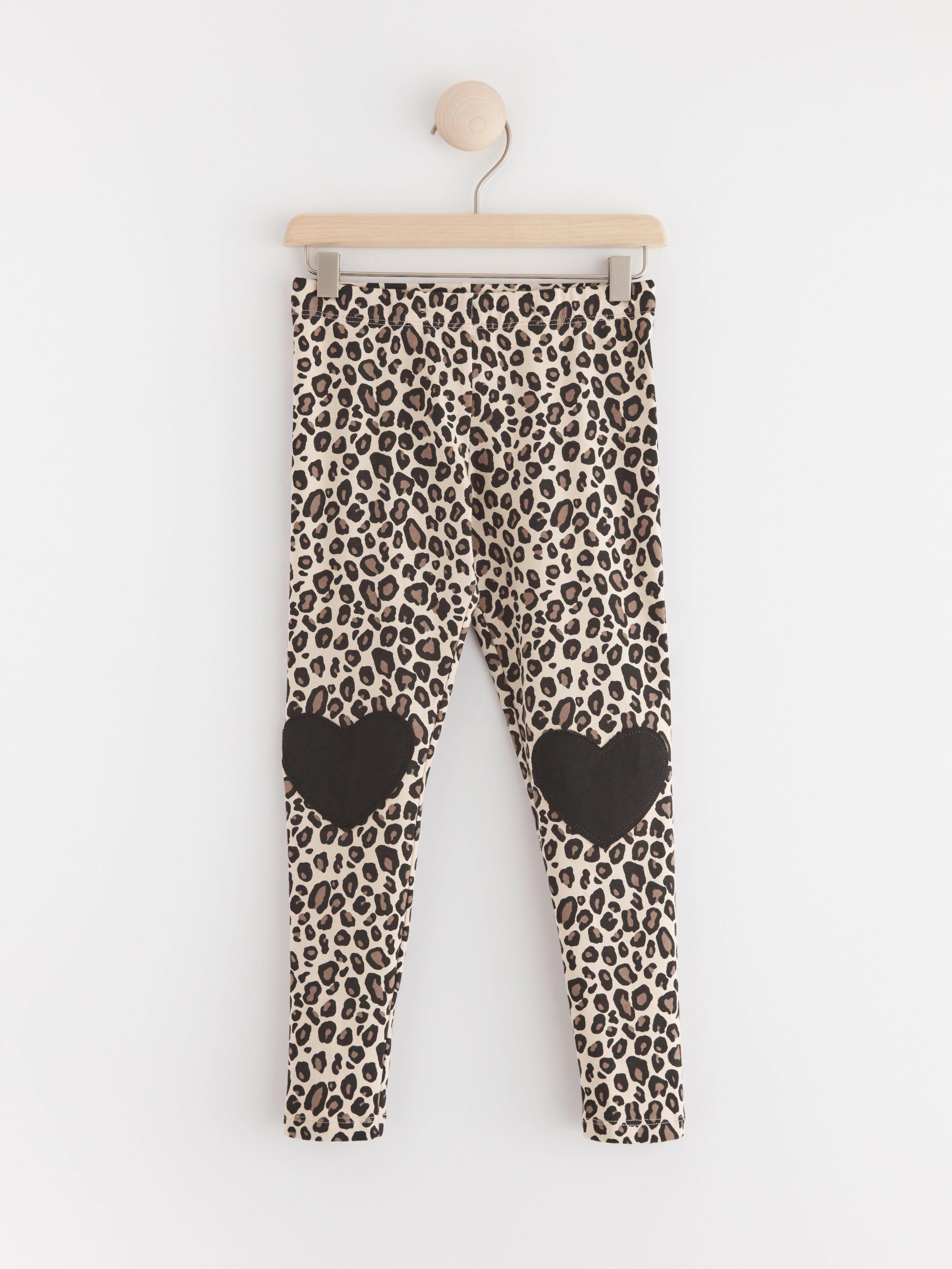 Leggings with leopard pattern Light Beige