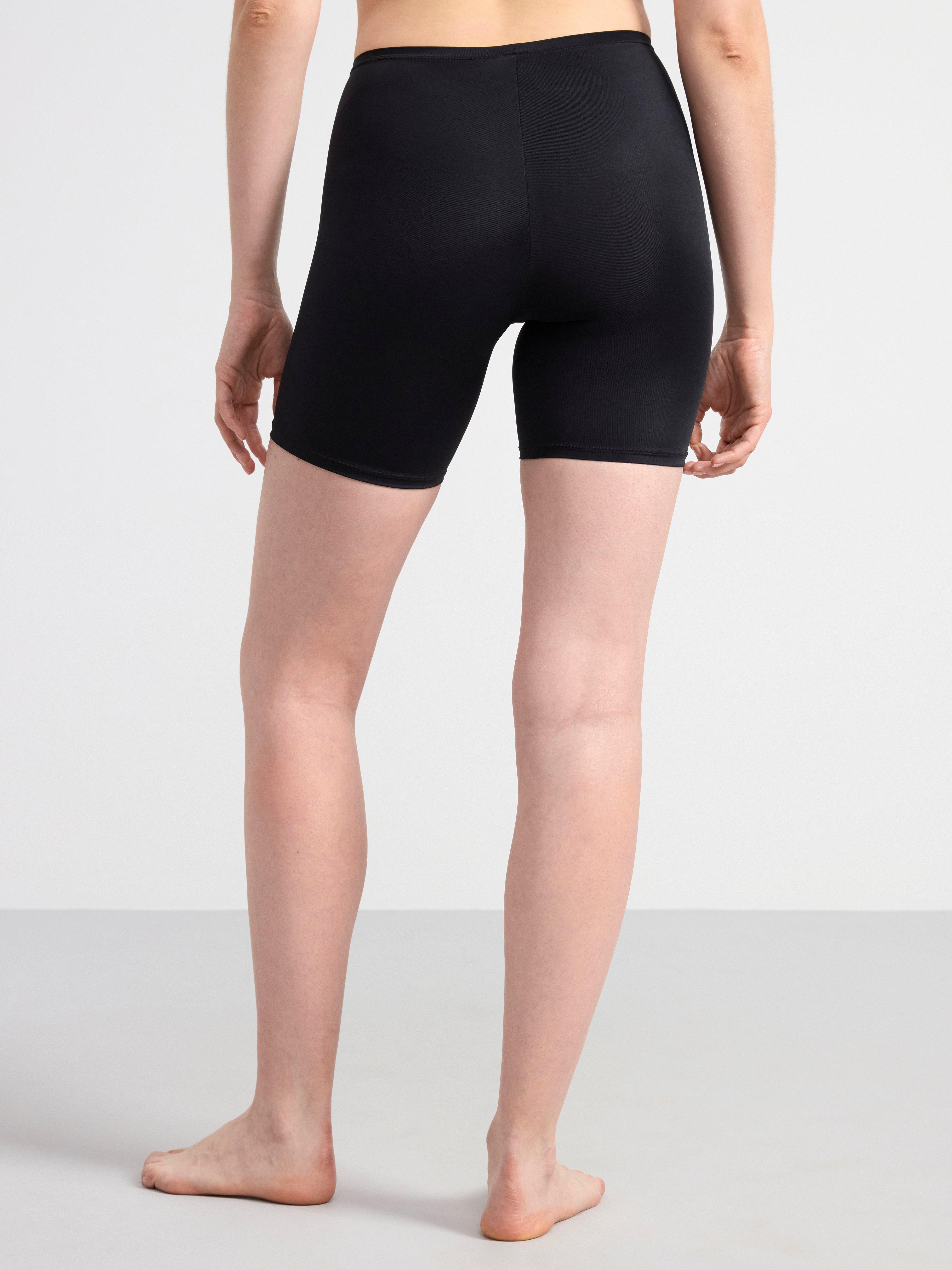 High waist biker briefs Black