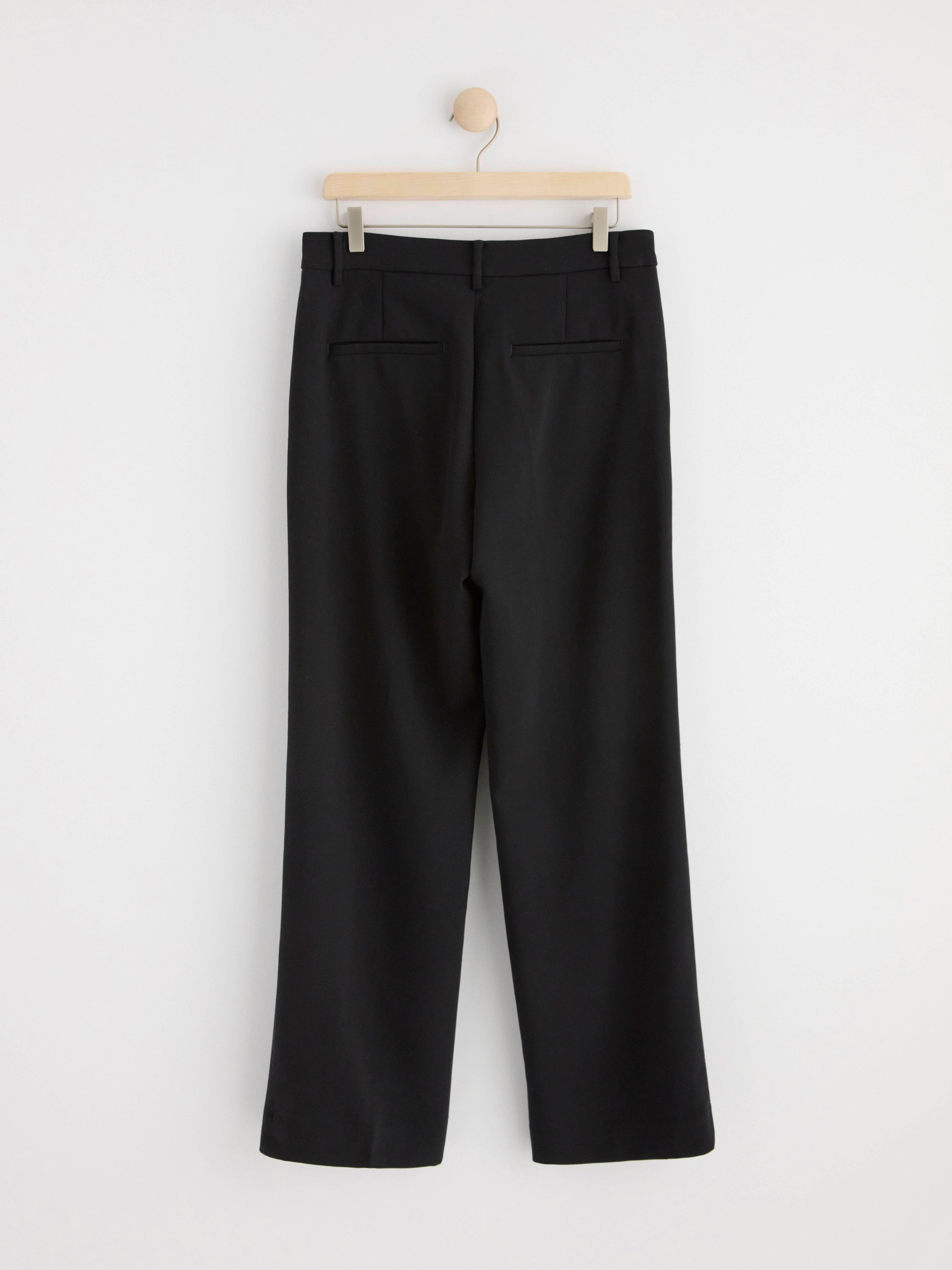 NOOR Straight trousers Black