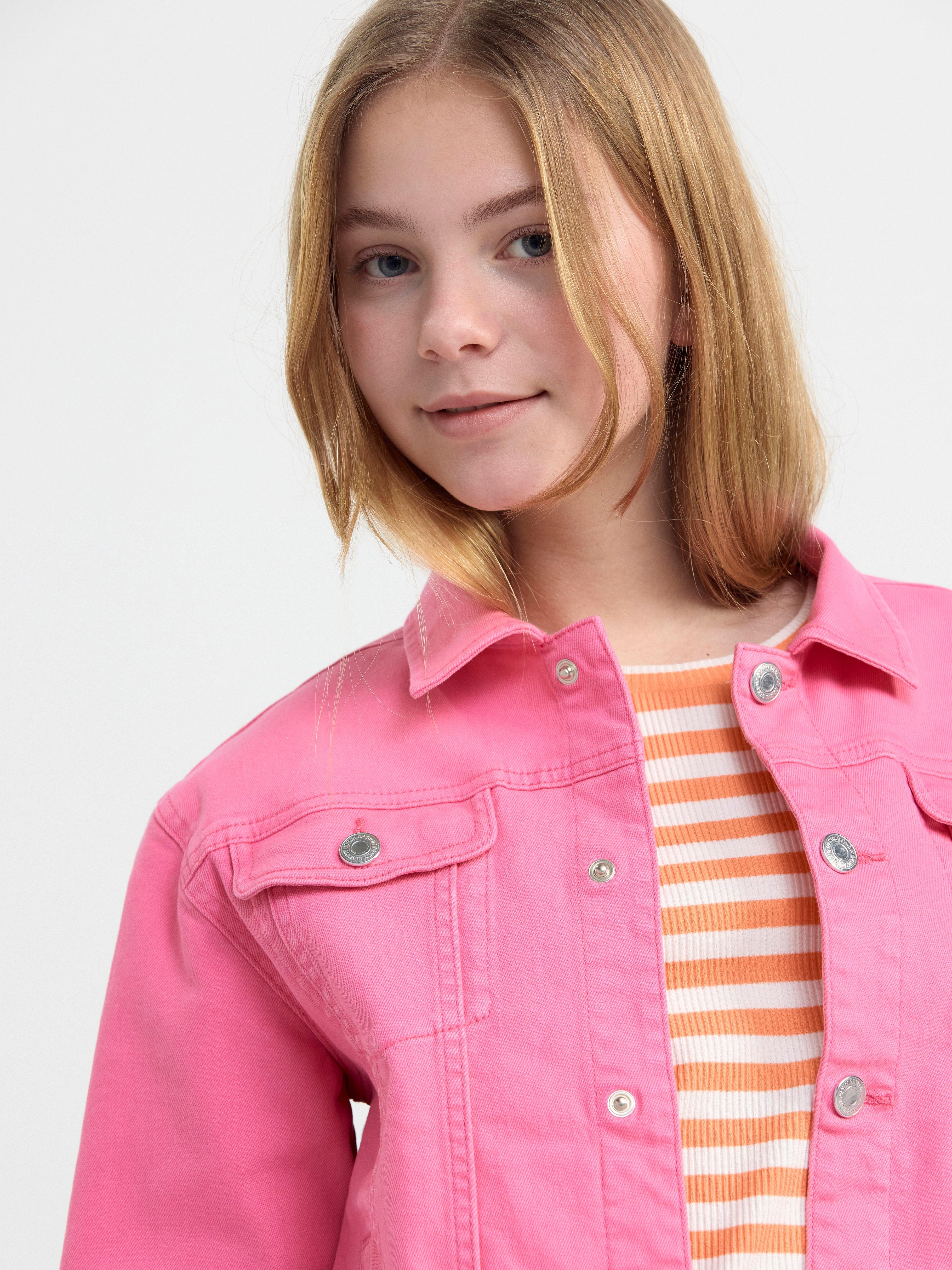 Twill jacket Pink