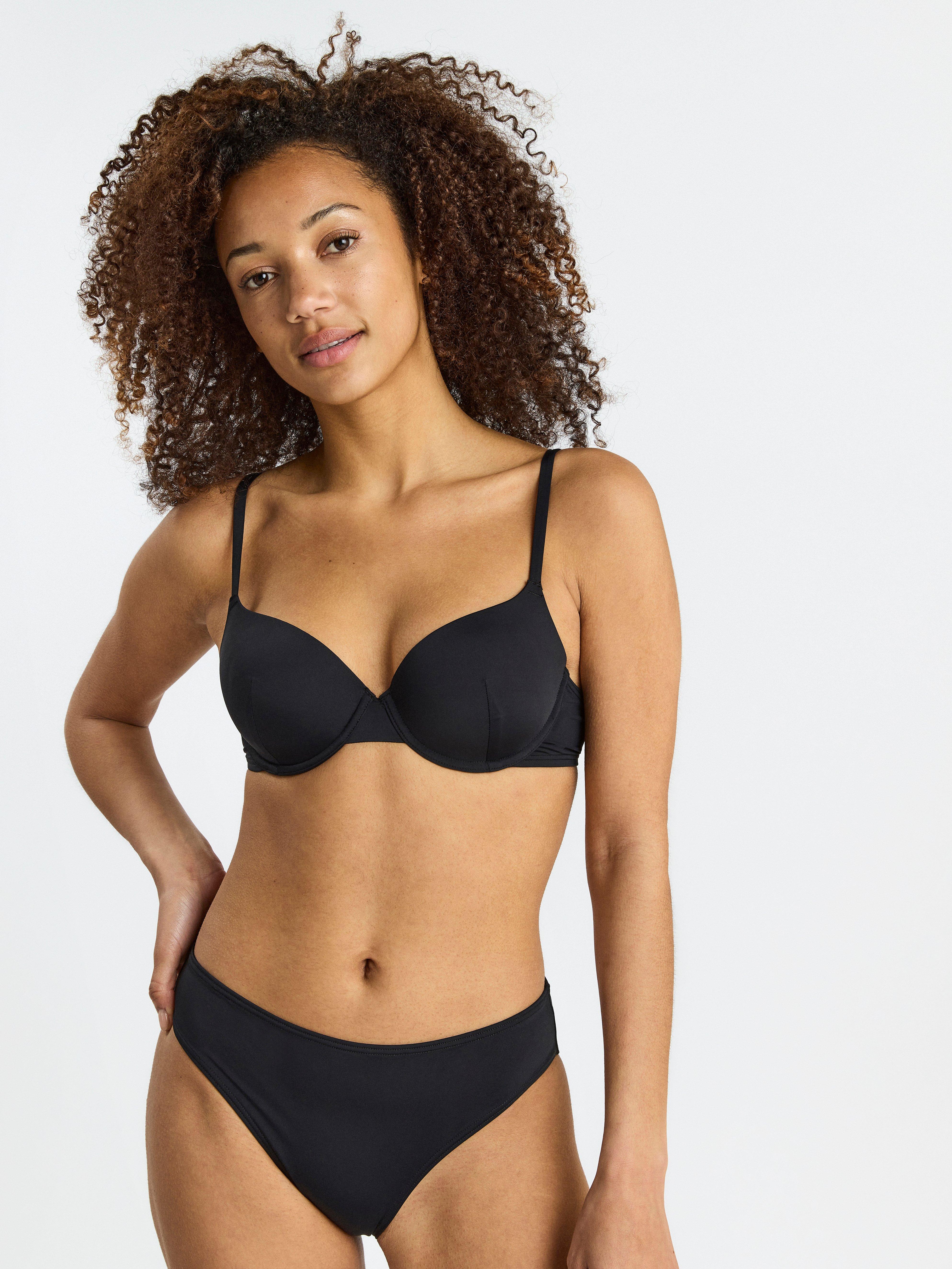 Lilja t-shirt bikini bra Black