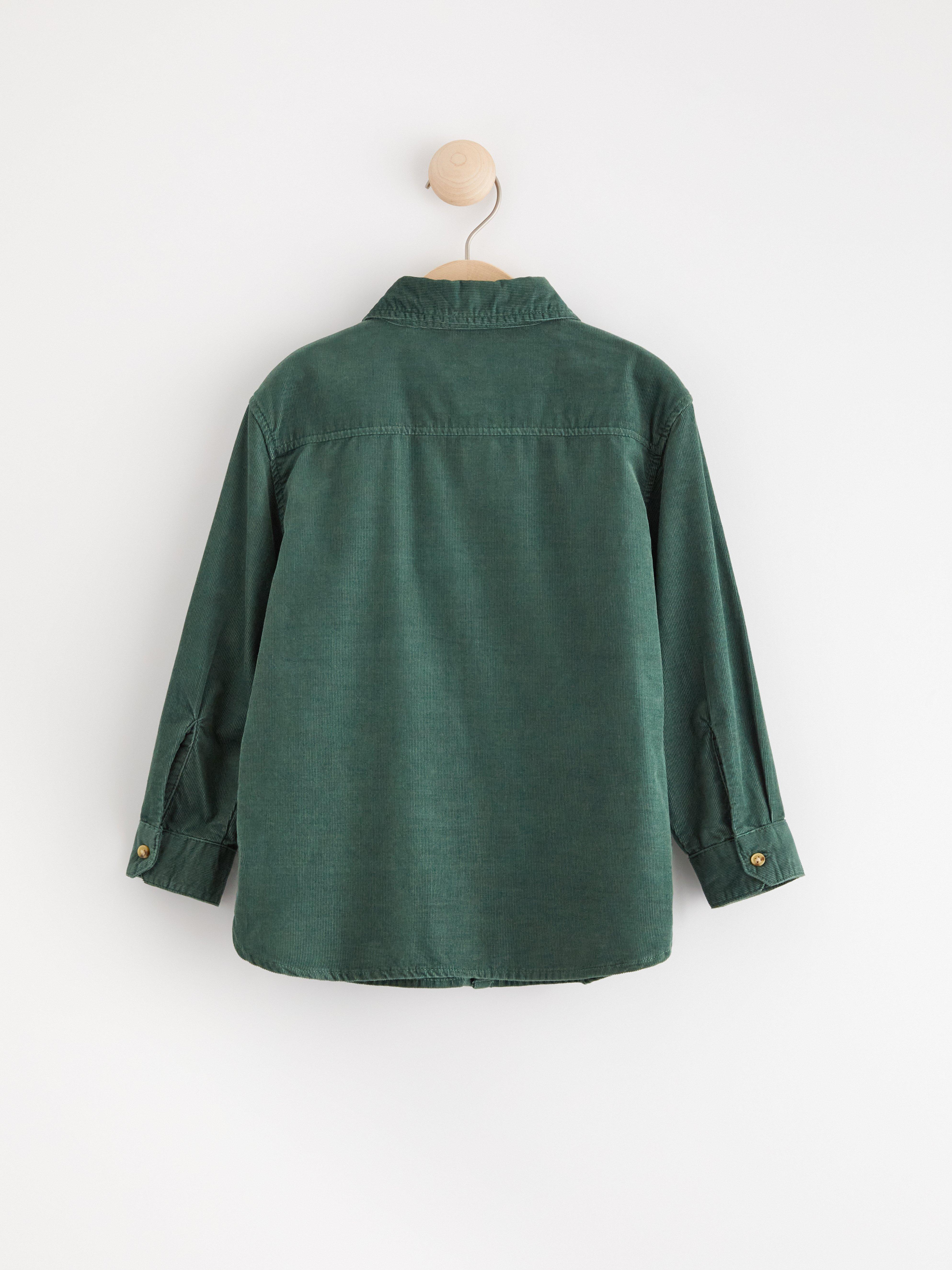 Shirt in corduroy Dark Dusty Green