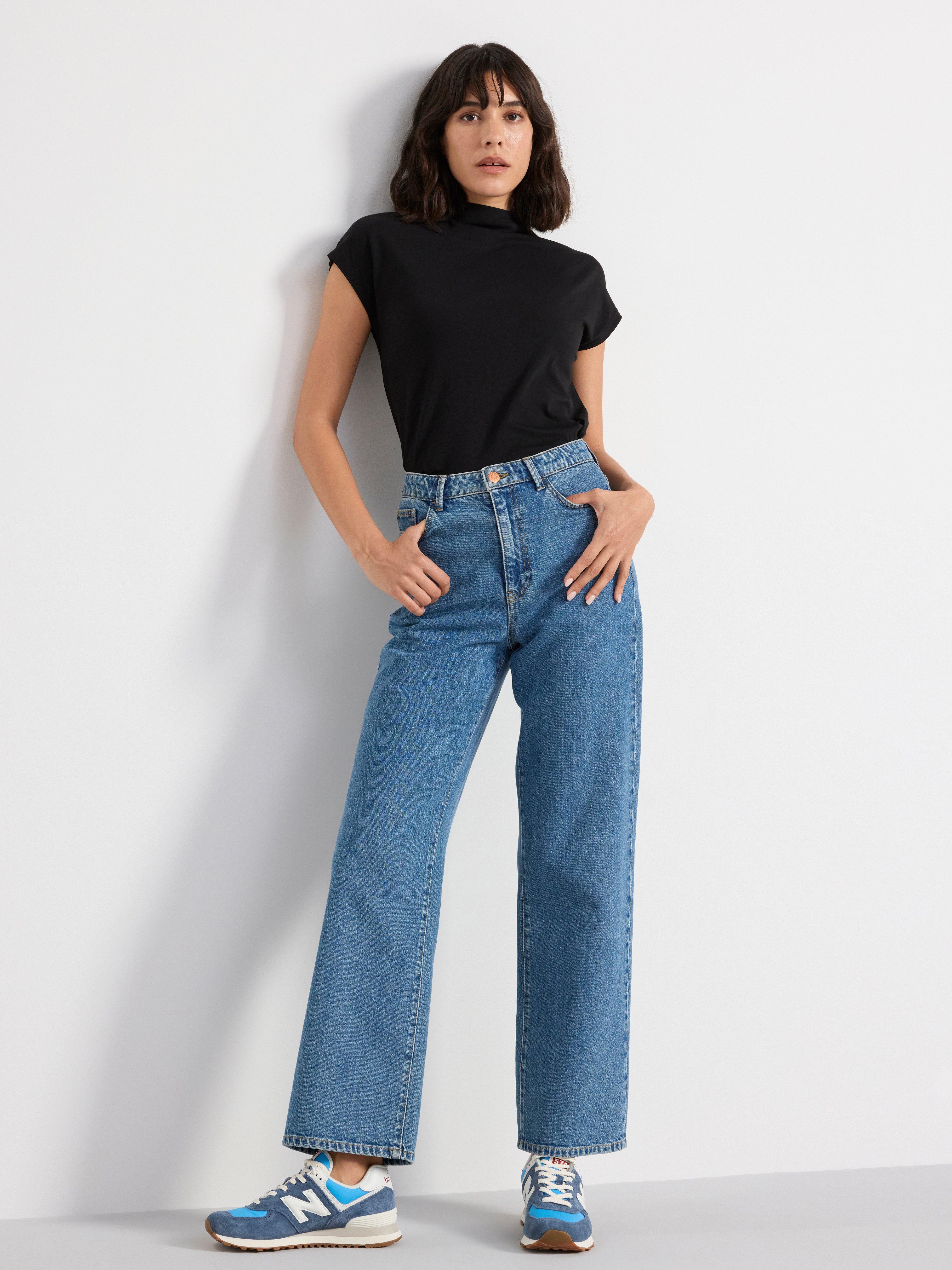 Short sleeve fitted top Black