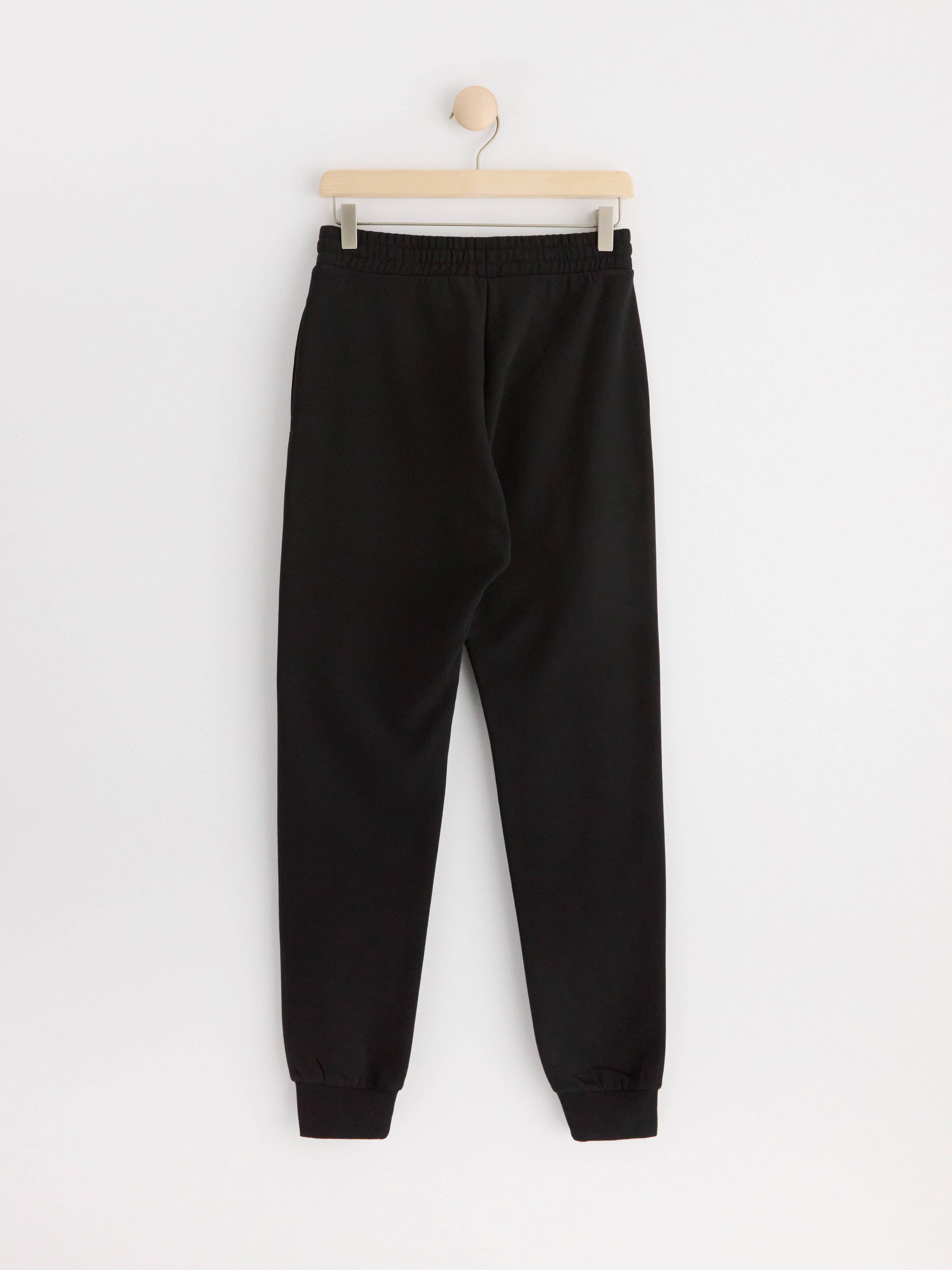 Joggers with brushed inside Black