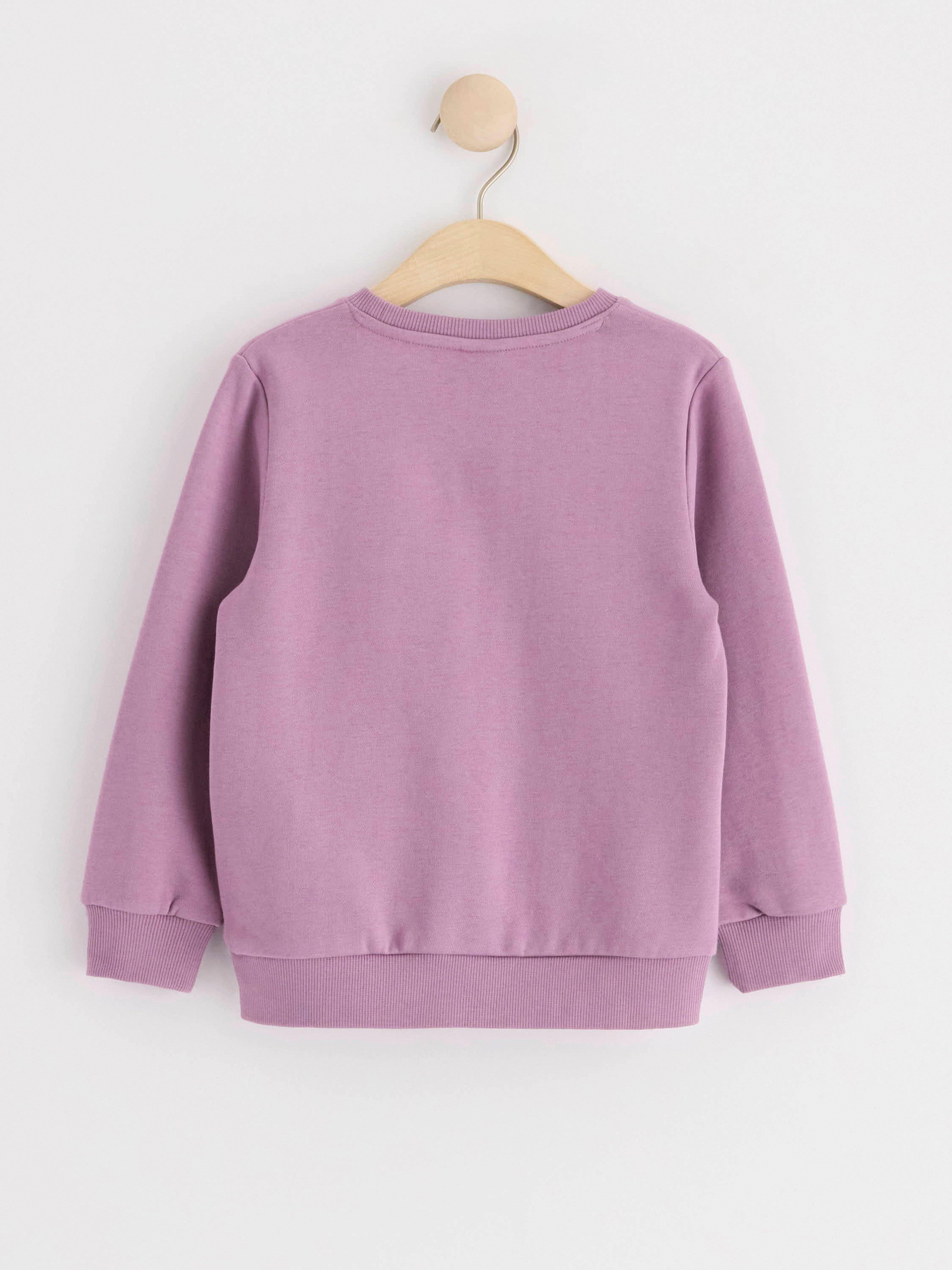 Sweatshirt with brushed inside Light Dusty Lilac