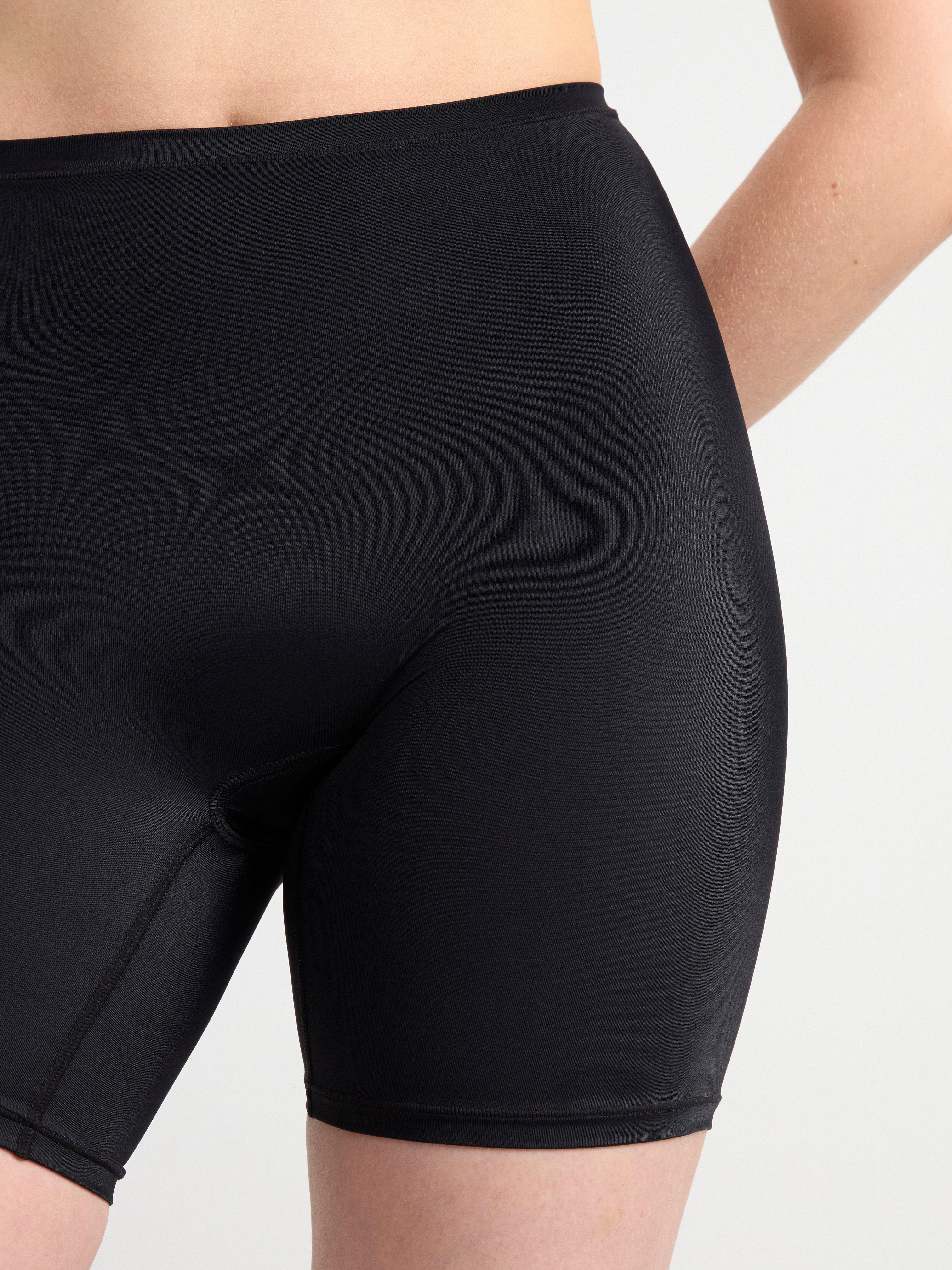 High waist biker briefs Black