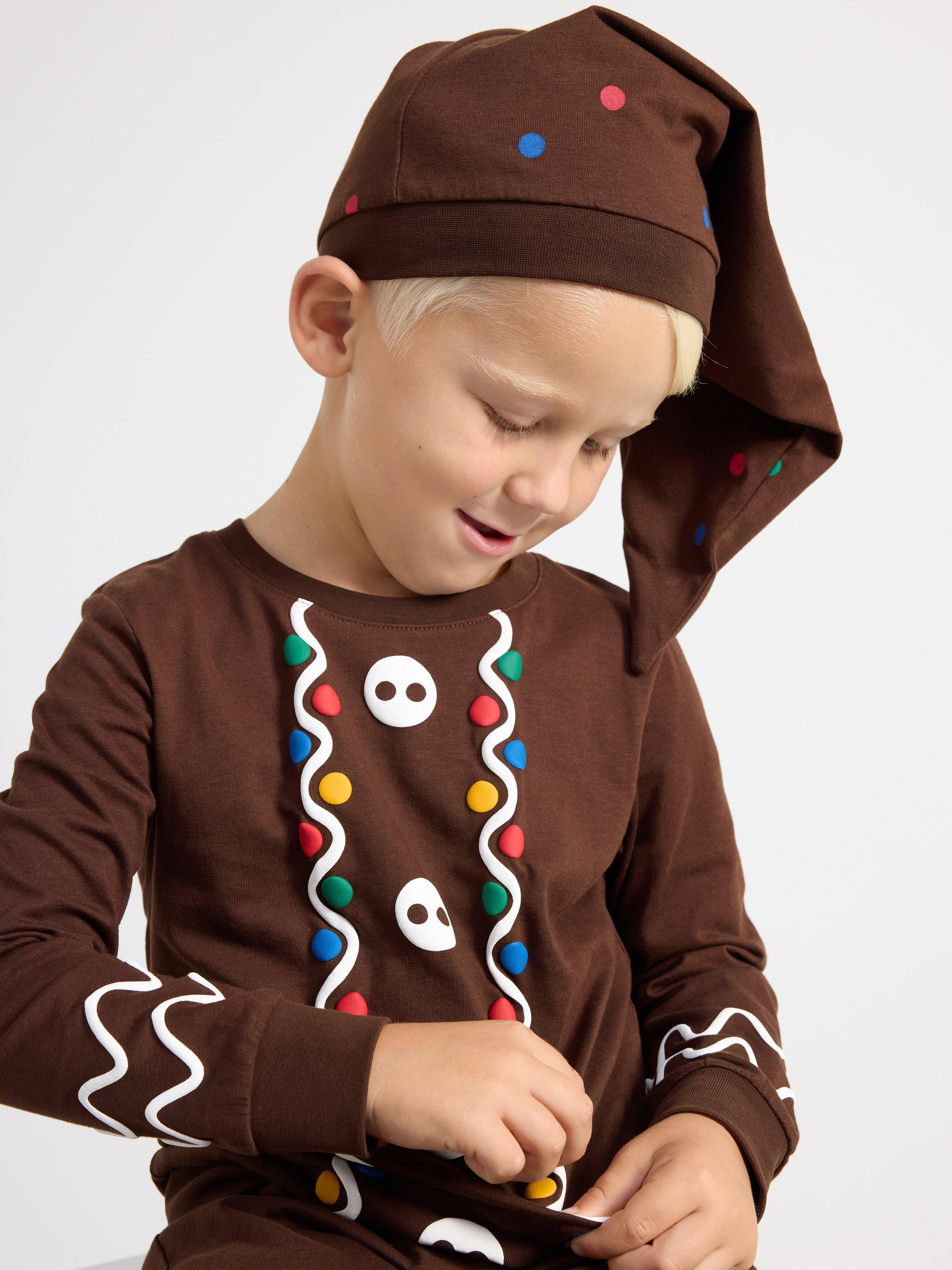 Christmas pyjama set Dk brown