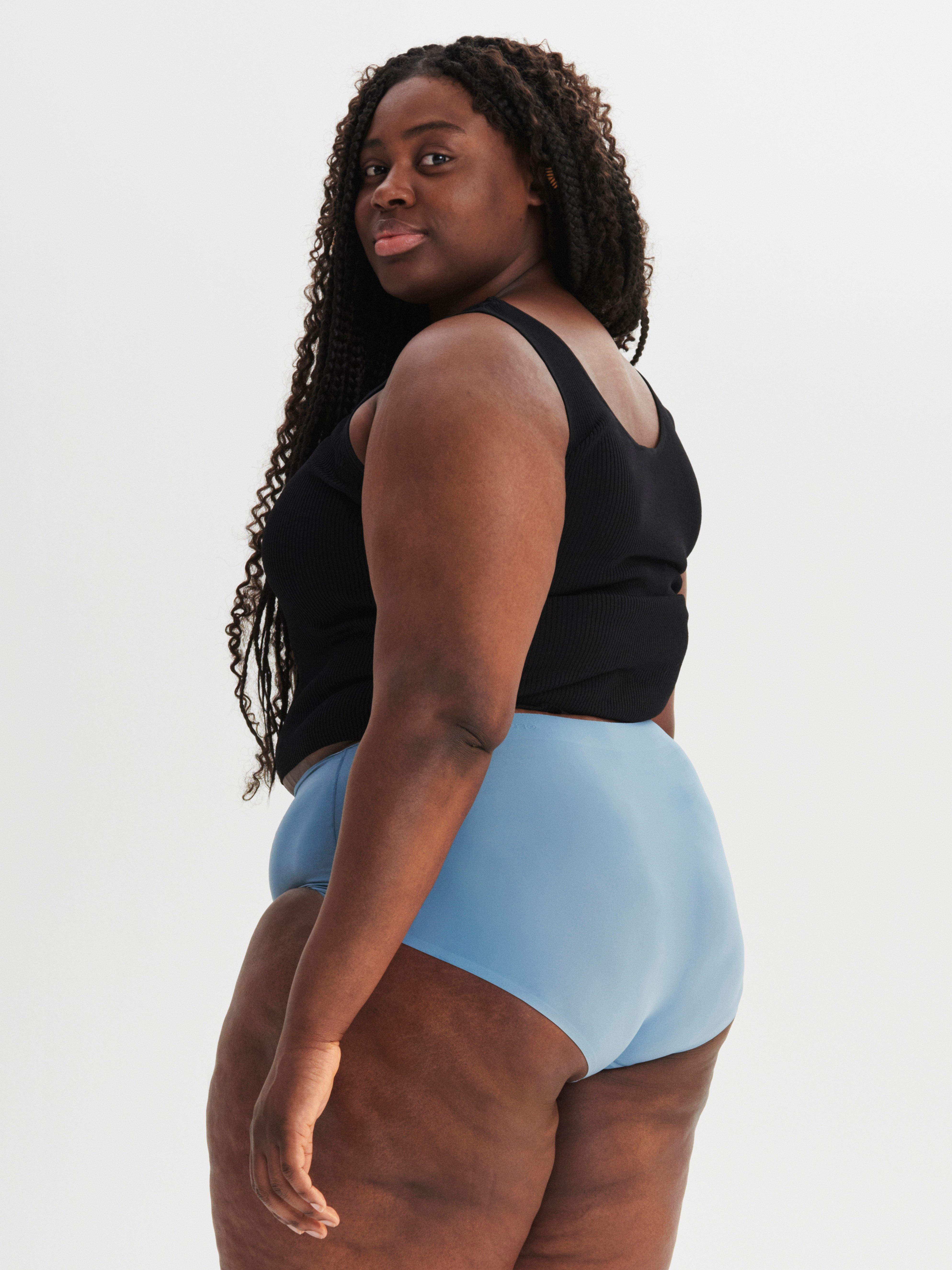 Engineered High Waist Period Proof – Period Panty Medium Absorbency Light Dusty Blue