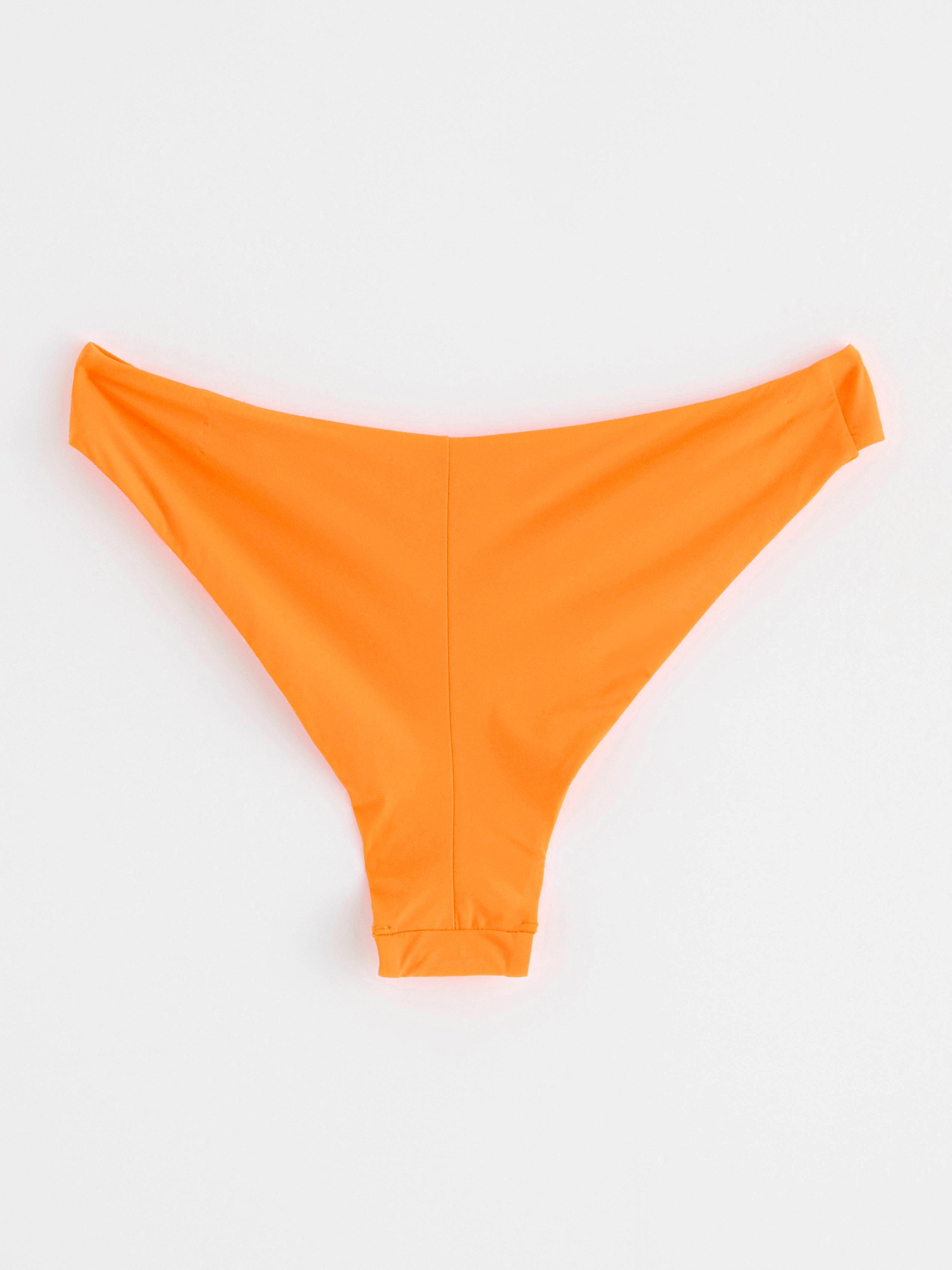 Brazilian regular waist bikini bottom Orange