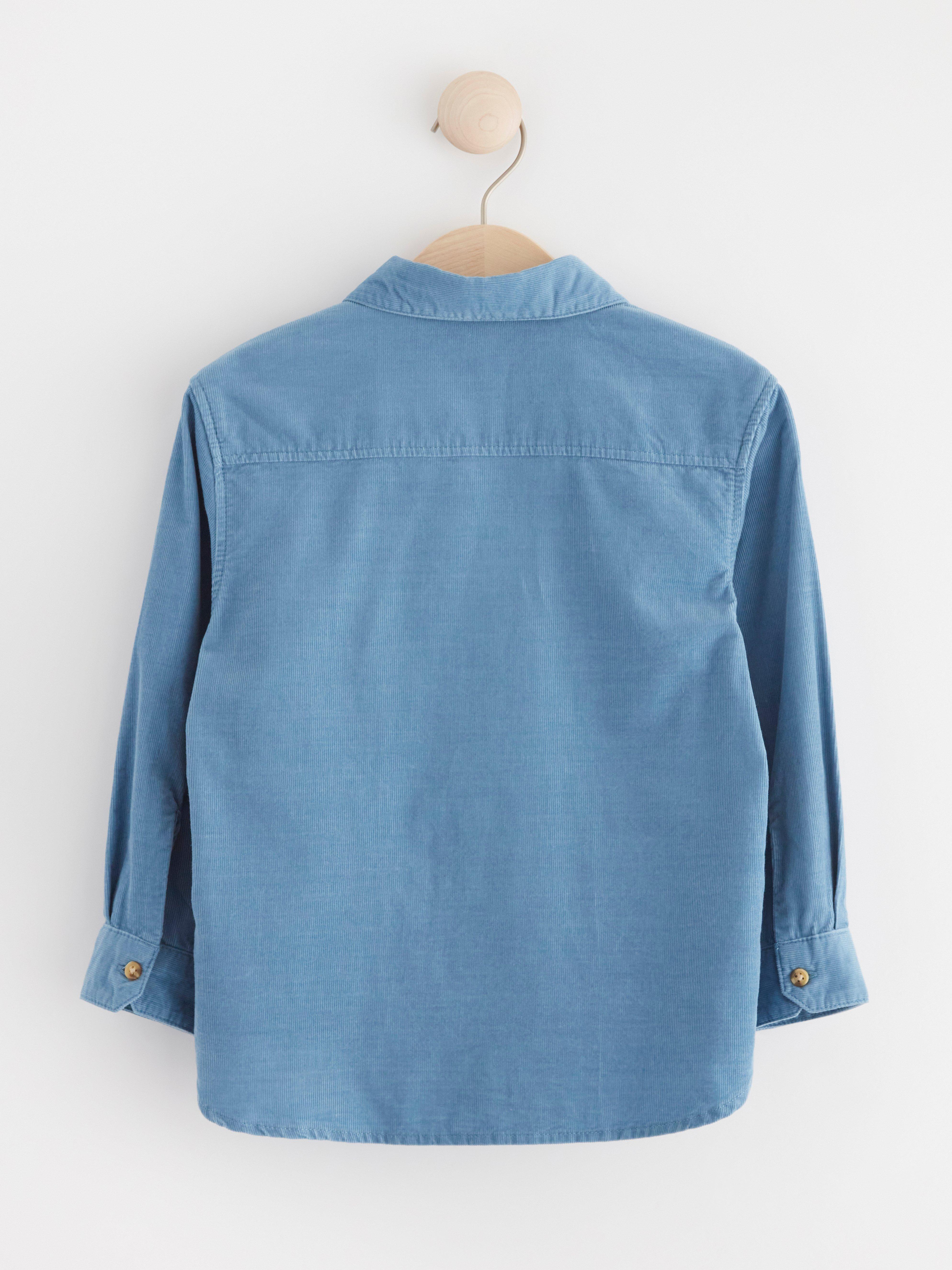 Shirt in corduroy Light Dusty Blue