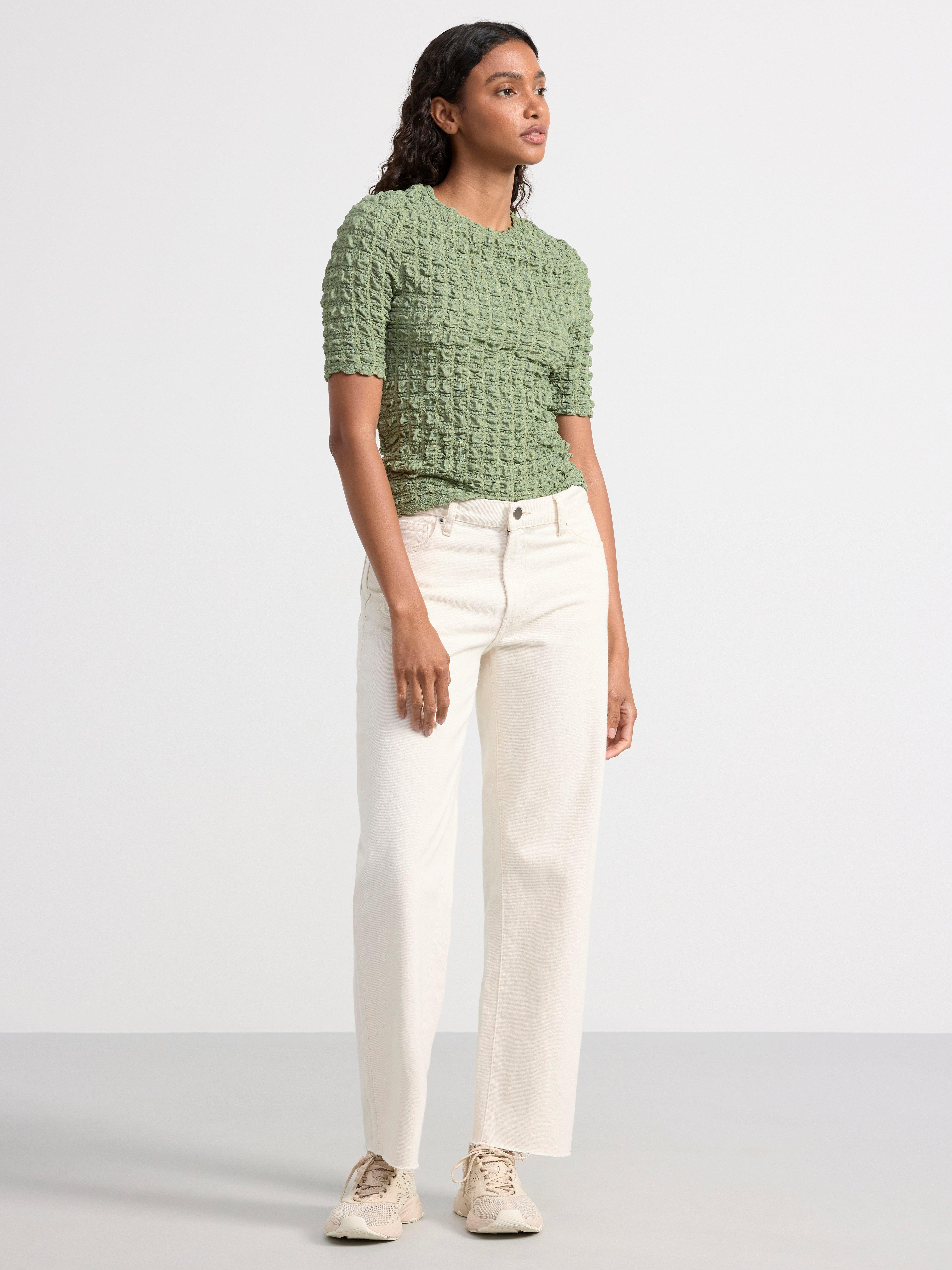 Top  crinkled Light Khaki