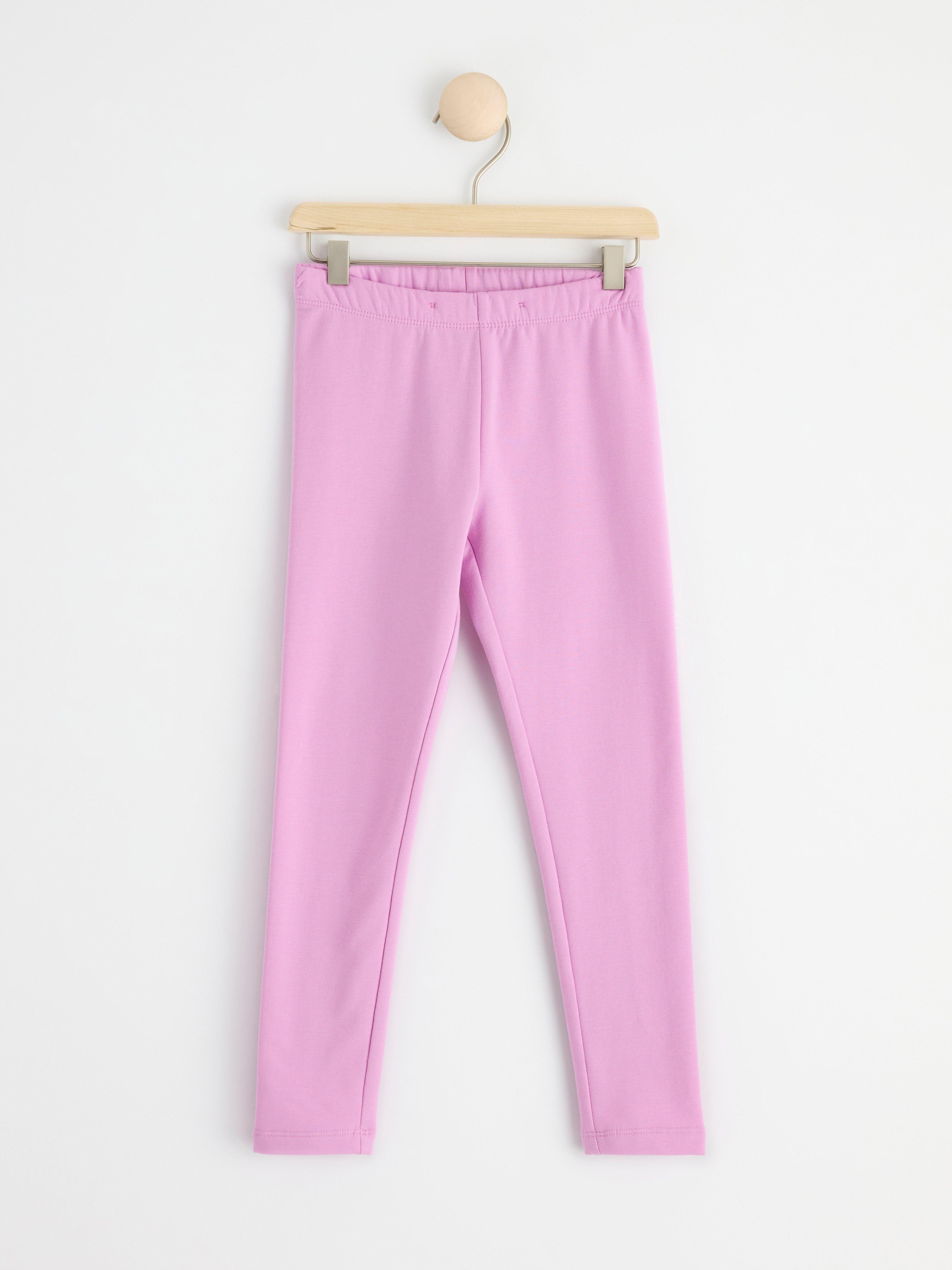 Leggings with brushed inside Light Lilac