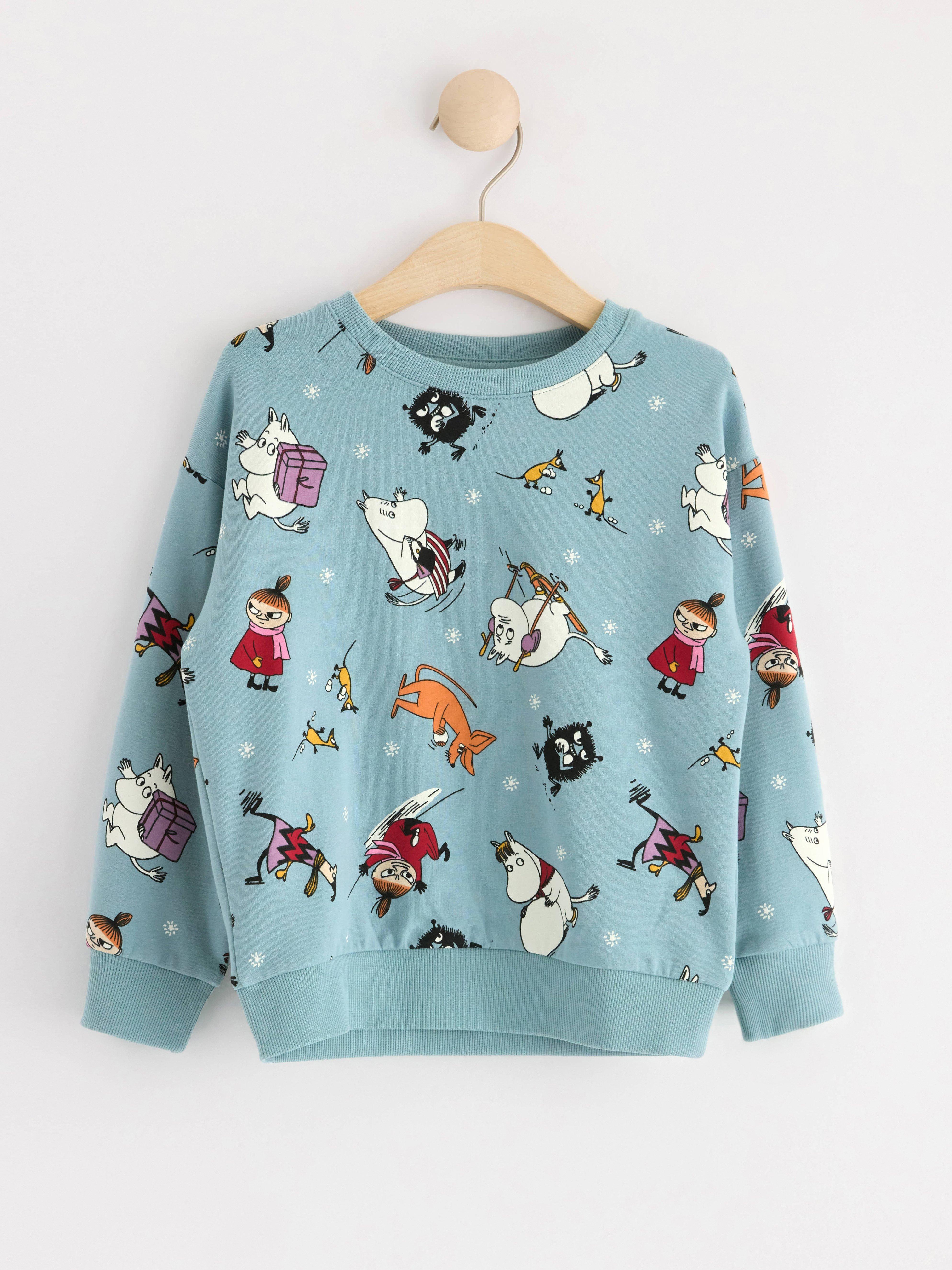 Sweatshirt with Moomin Light Dusty Blue