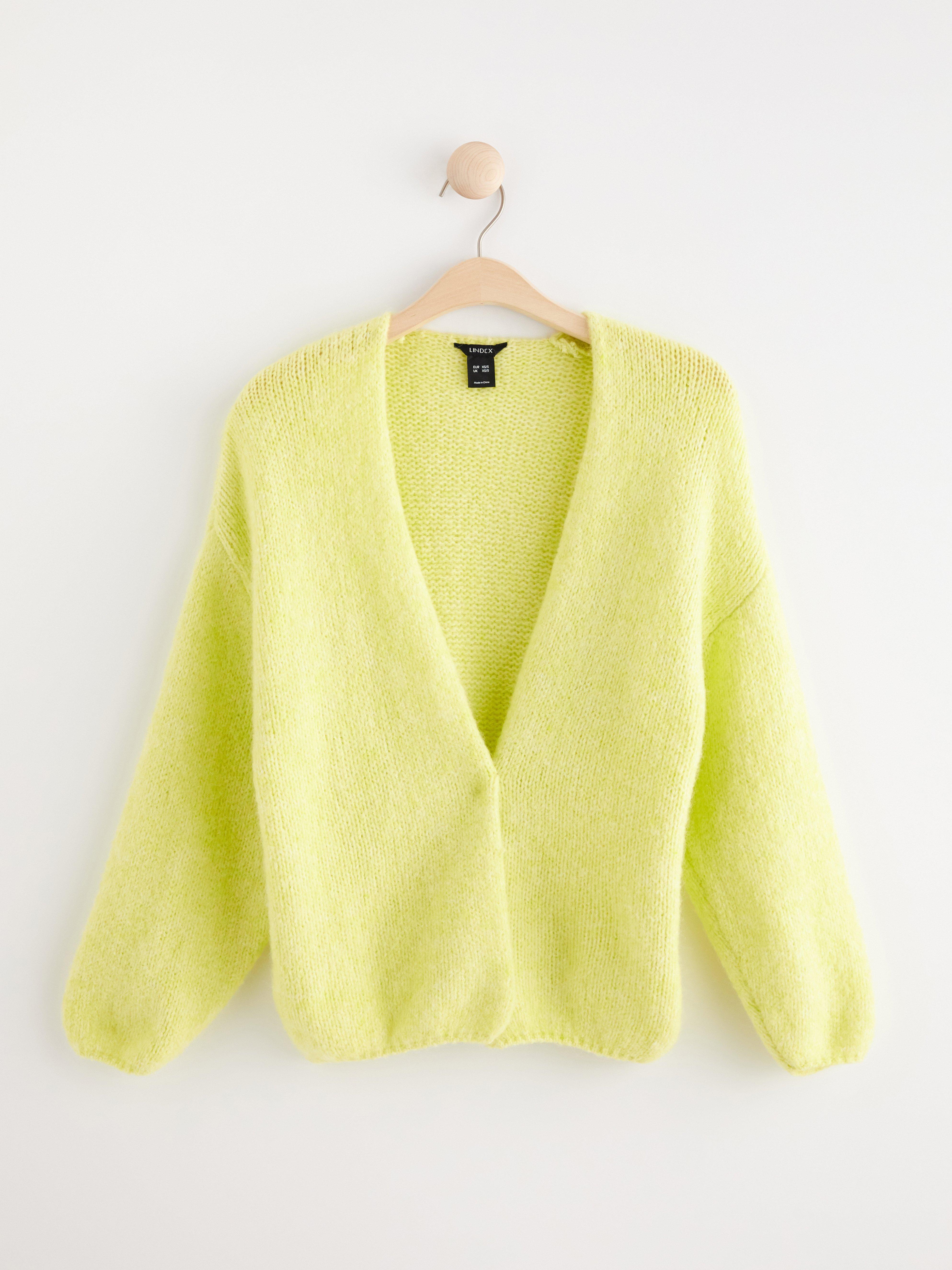 Knitted cardigan Yellow