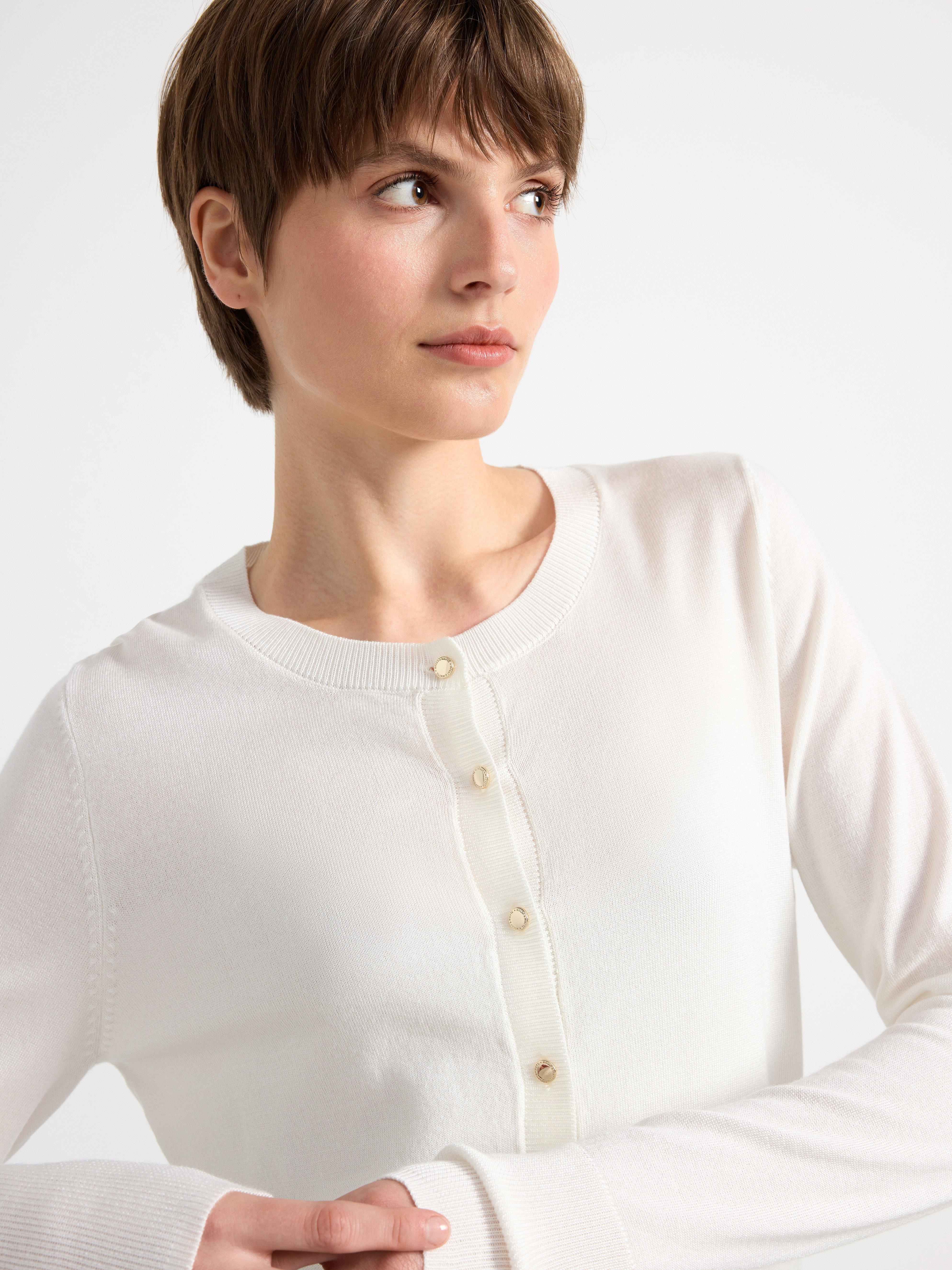 Fine-knit cardigan Off White
