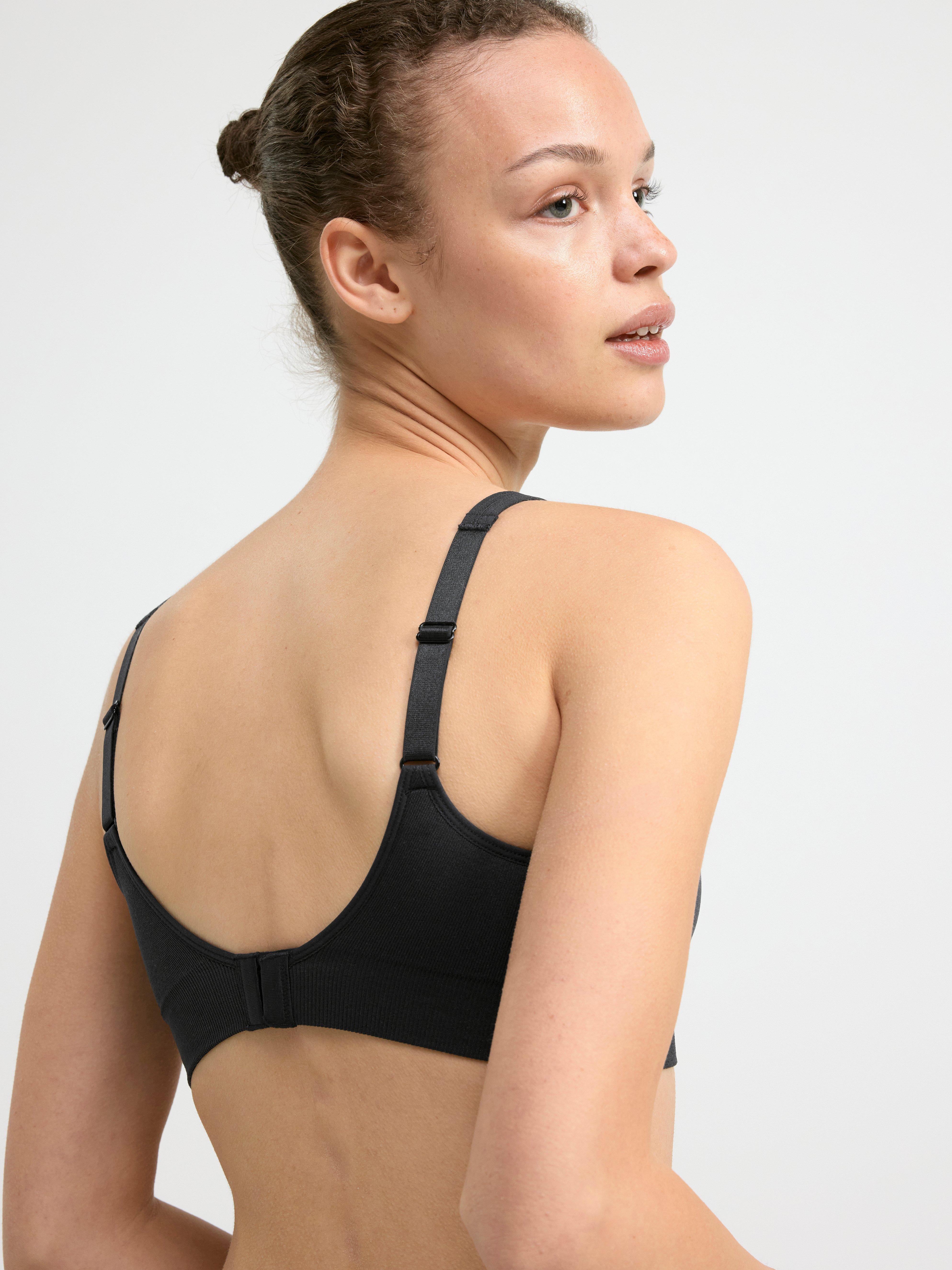 2-pack soft seamless bra Beige