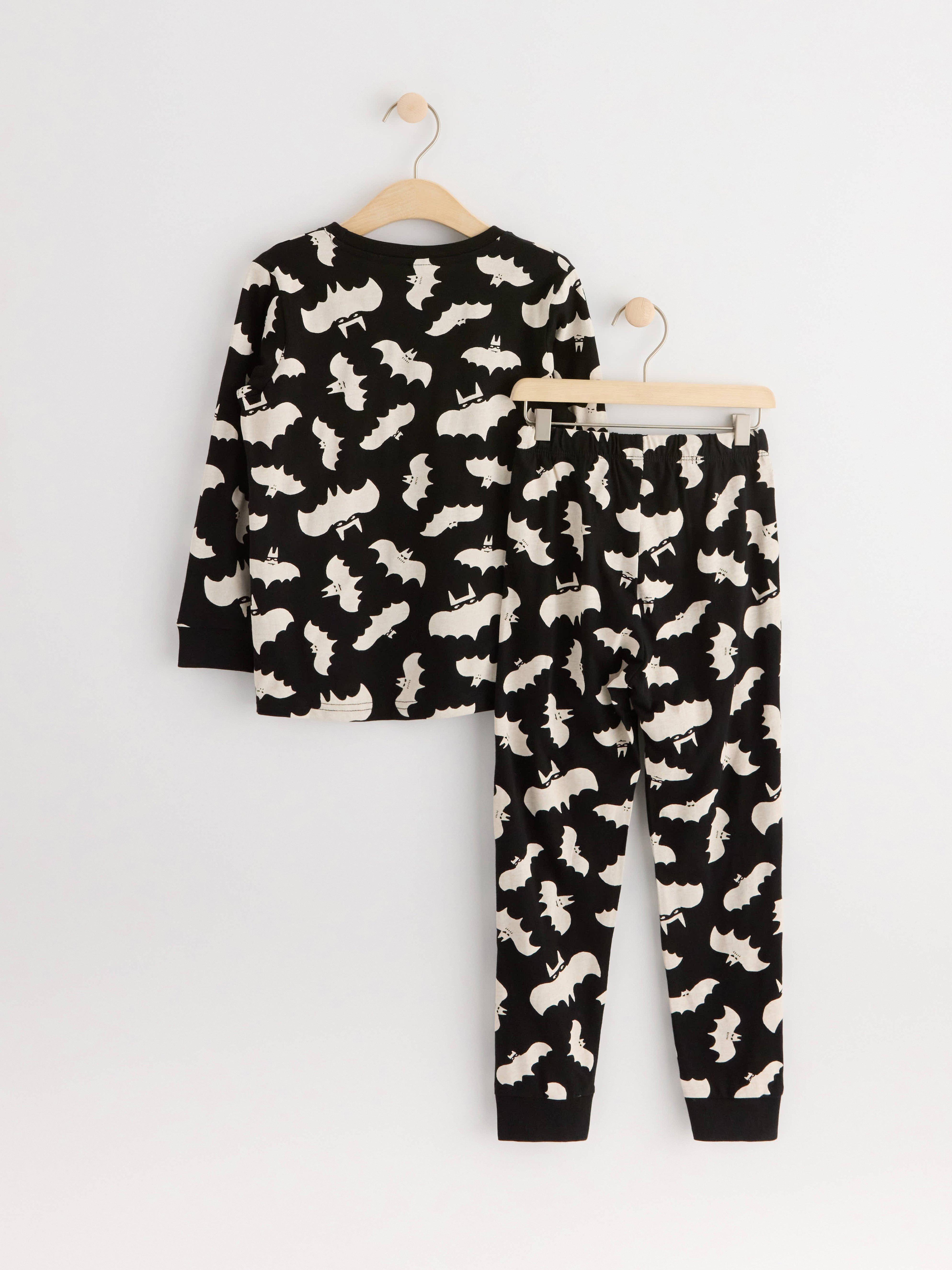 Pyjama set with halloween print Light Beige
