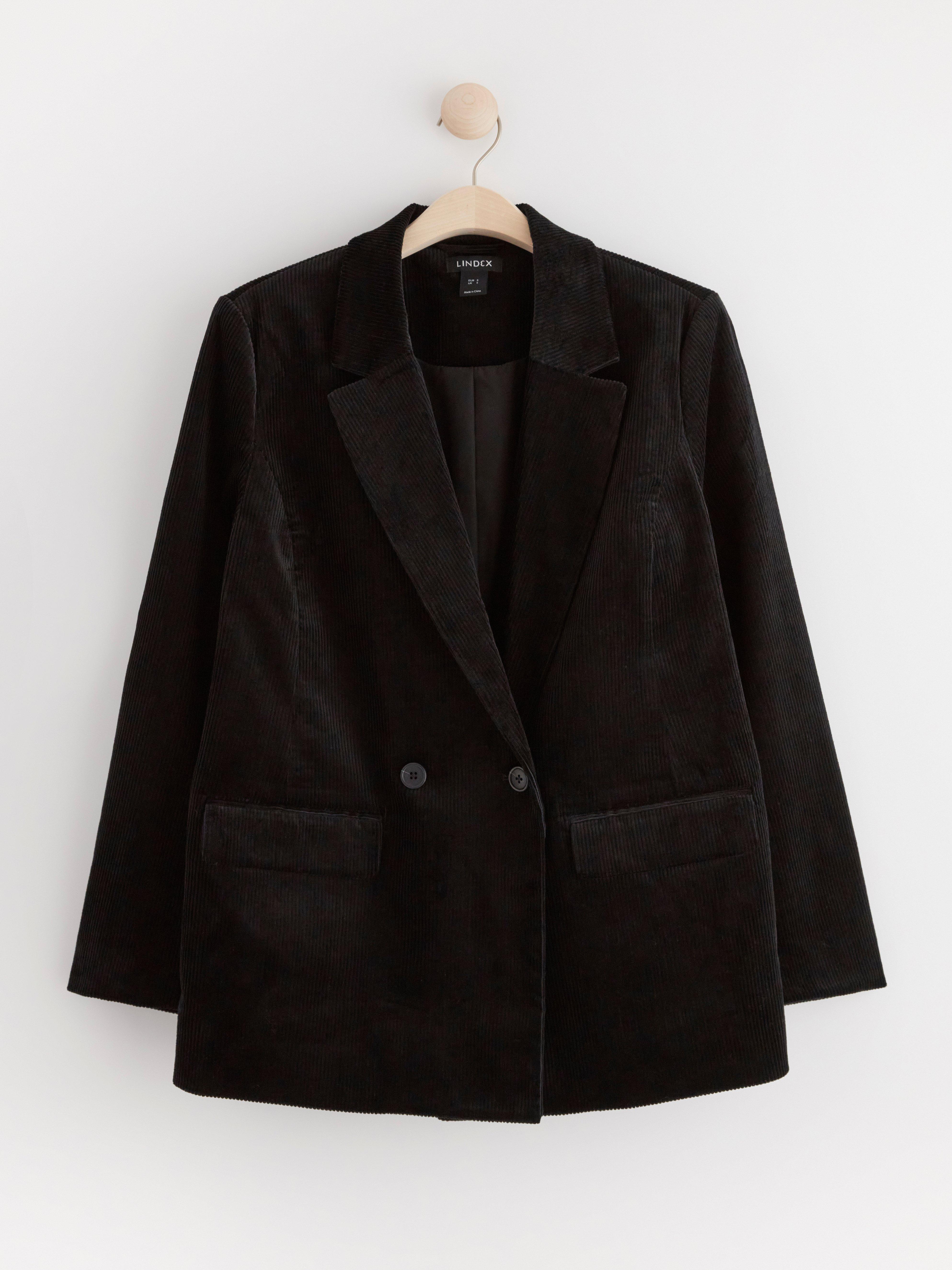 Blazer in corduroy Black