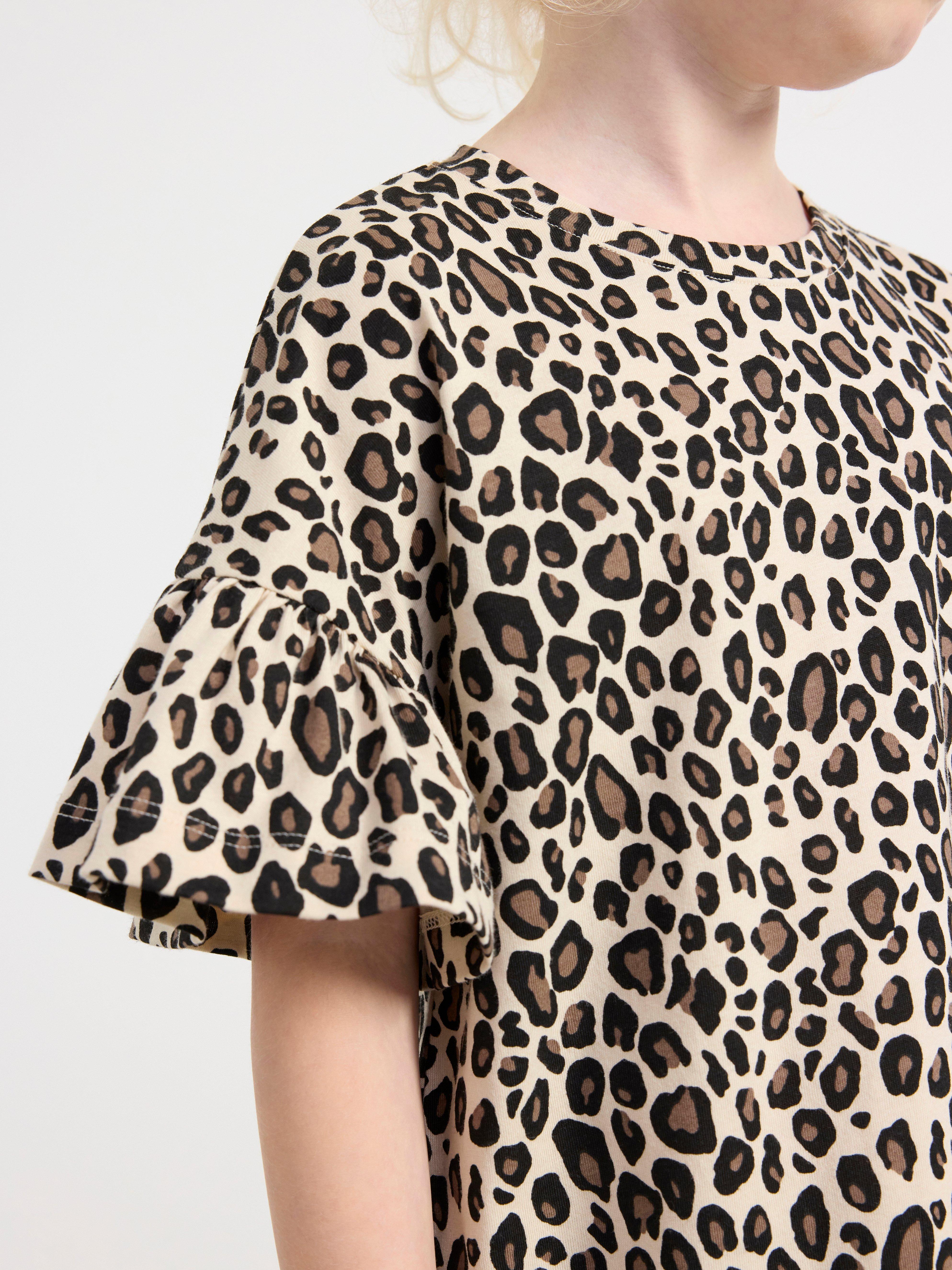 Tunic with frill sleeves Light Beige