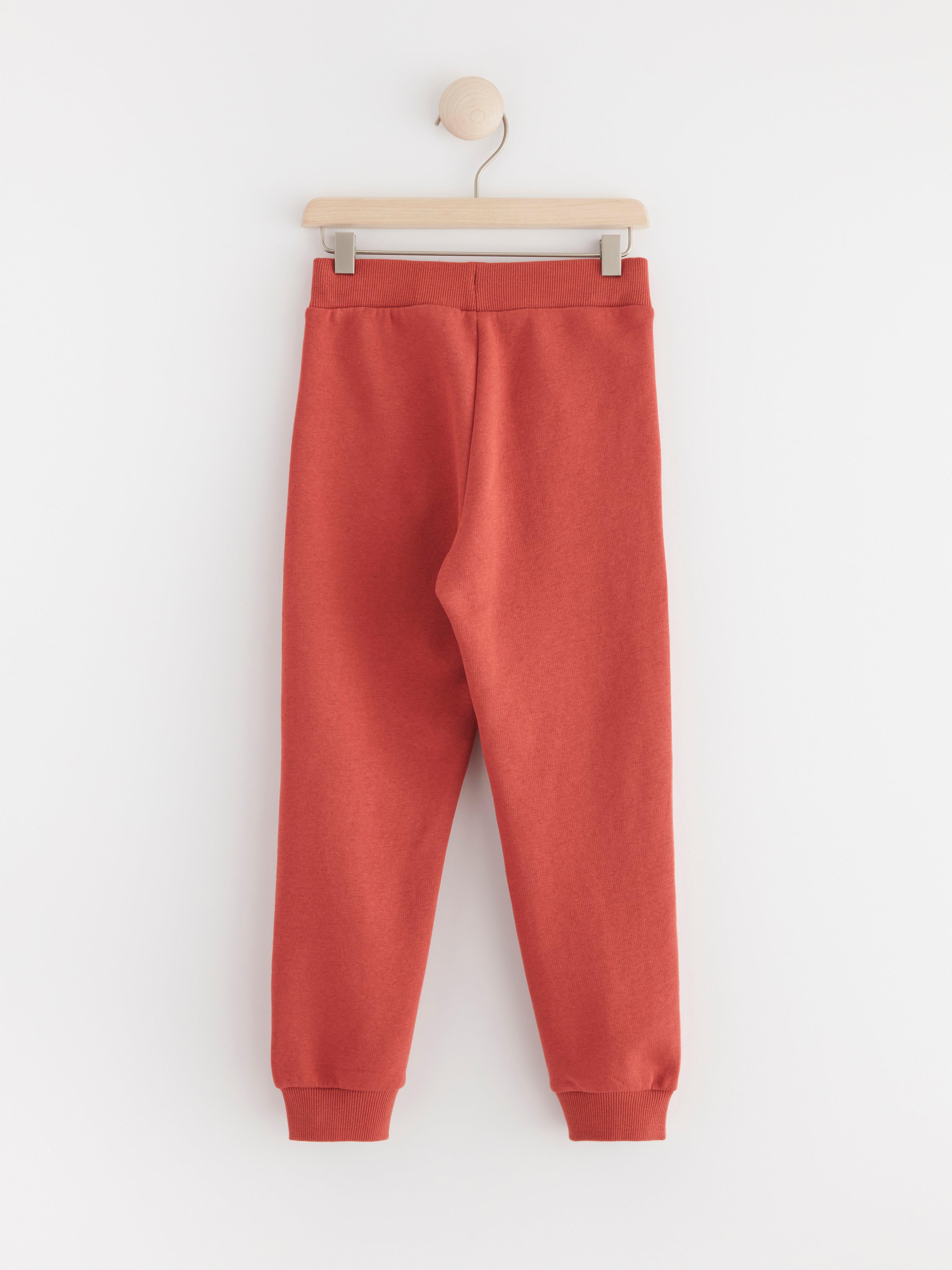 Joggers with brushed inside Dark Dusty Red