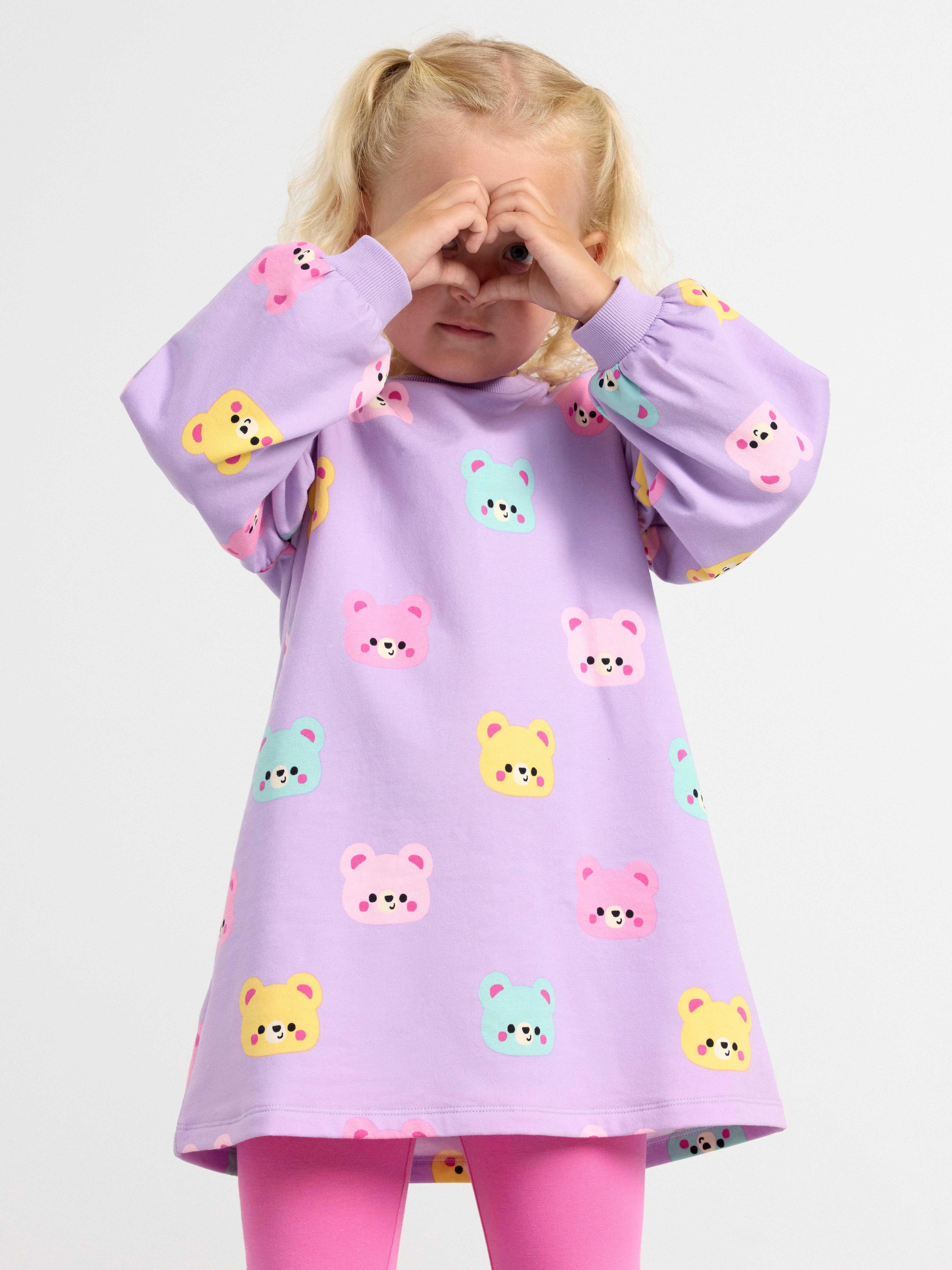 Dress with teddy bears Light Lilac