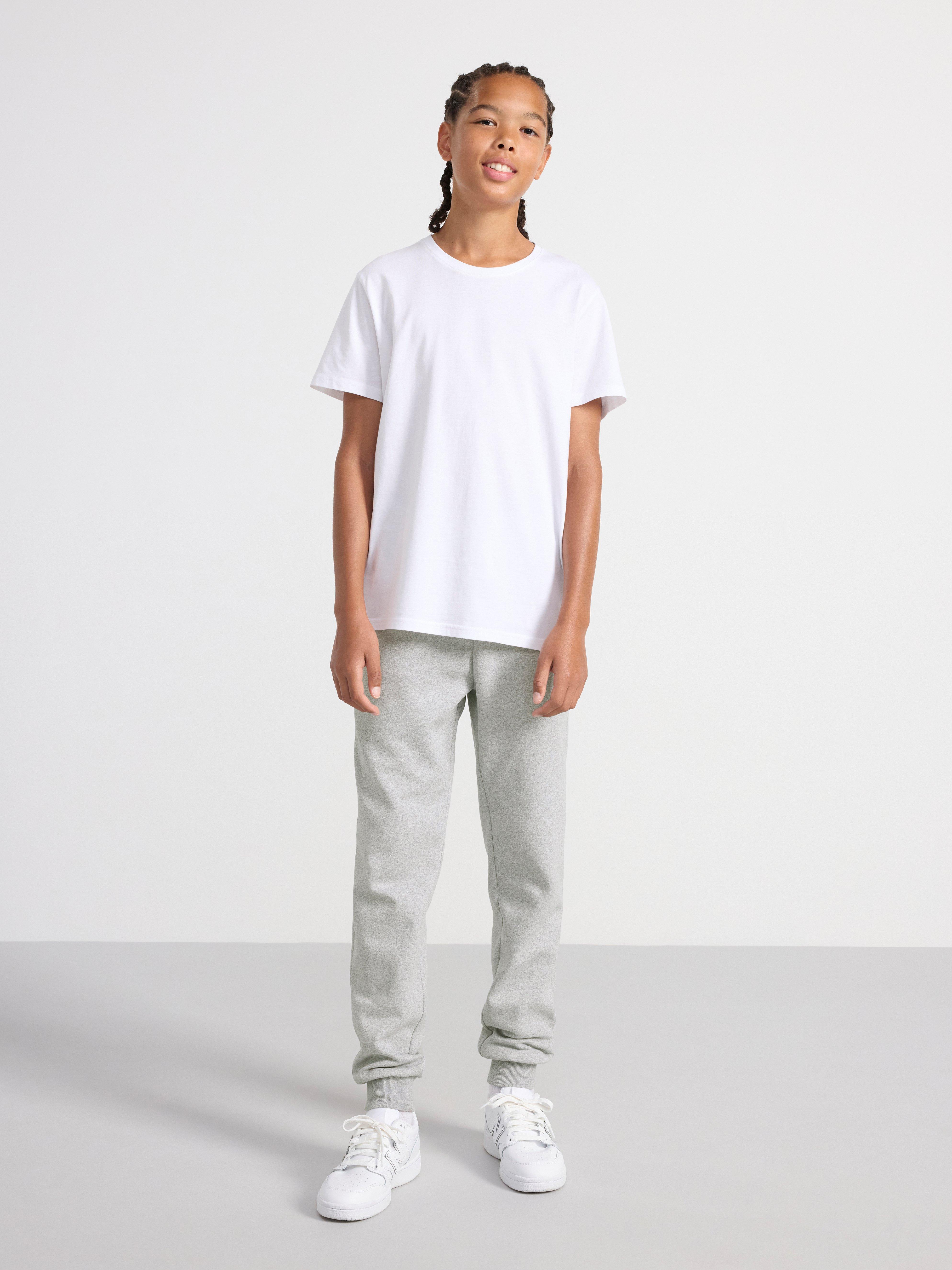 Joggers with brushed inside Grey Melange