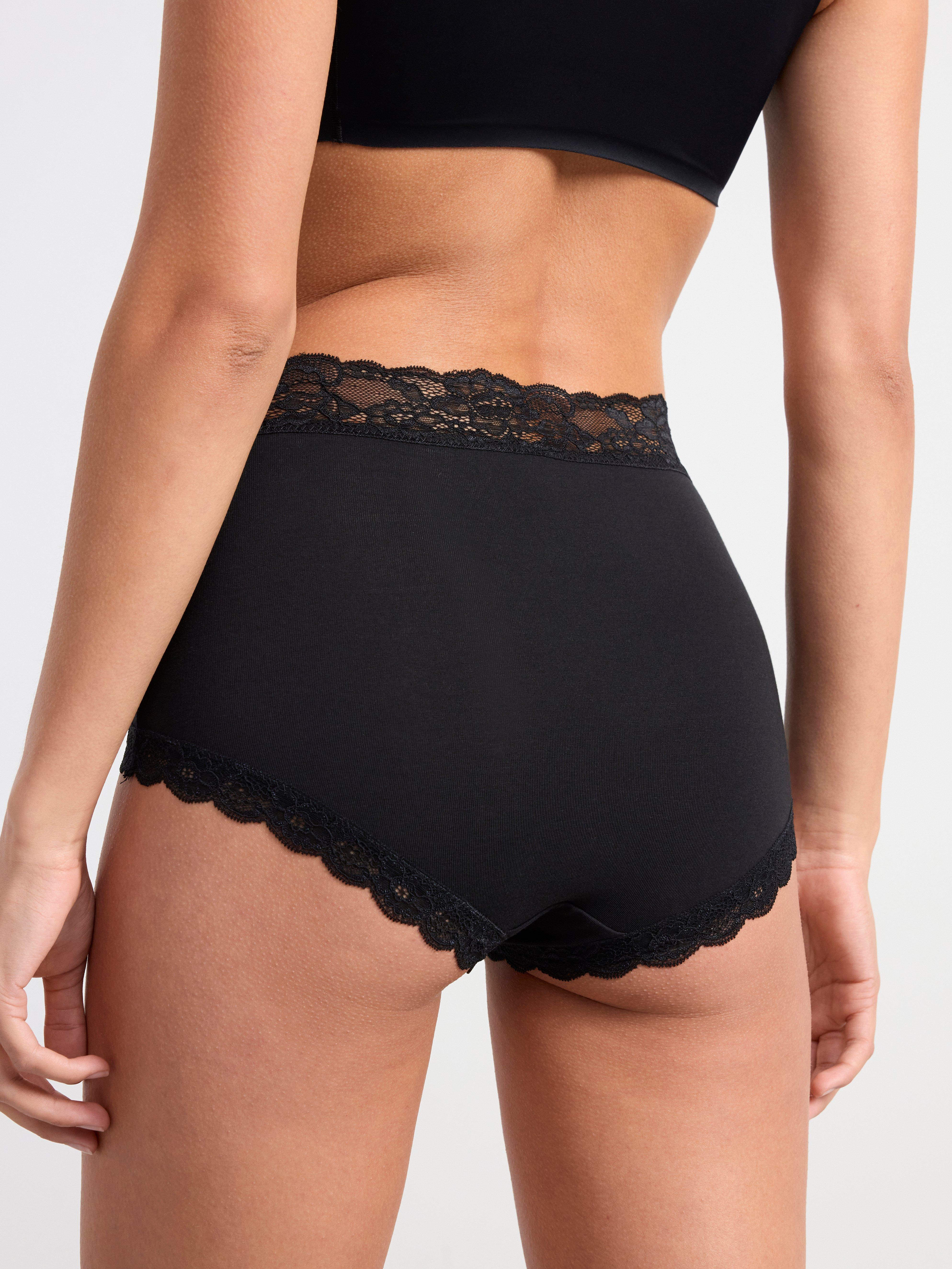 3-pack briefs with high waist Black