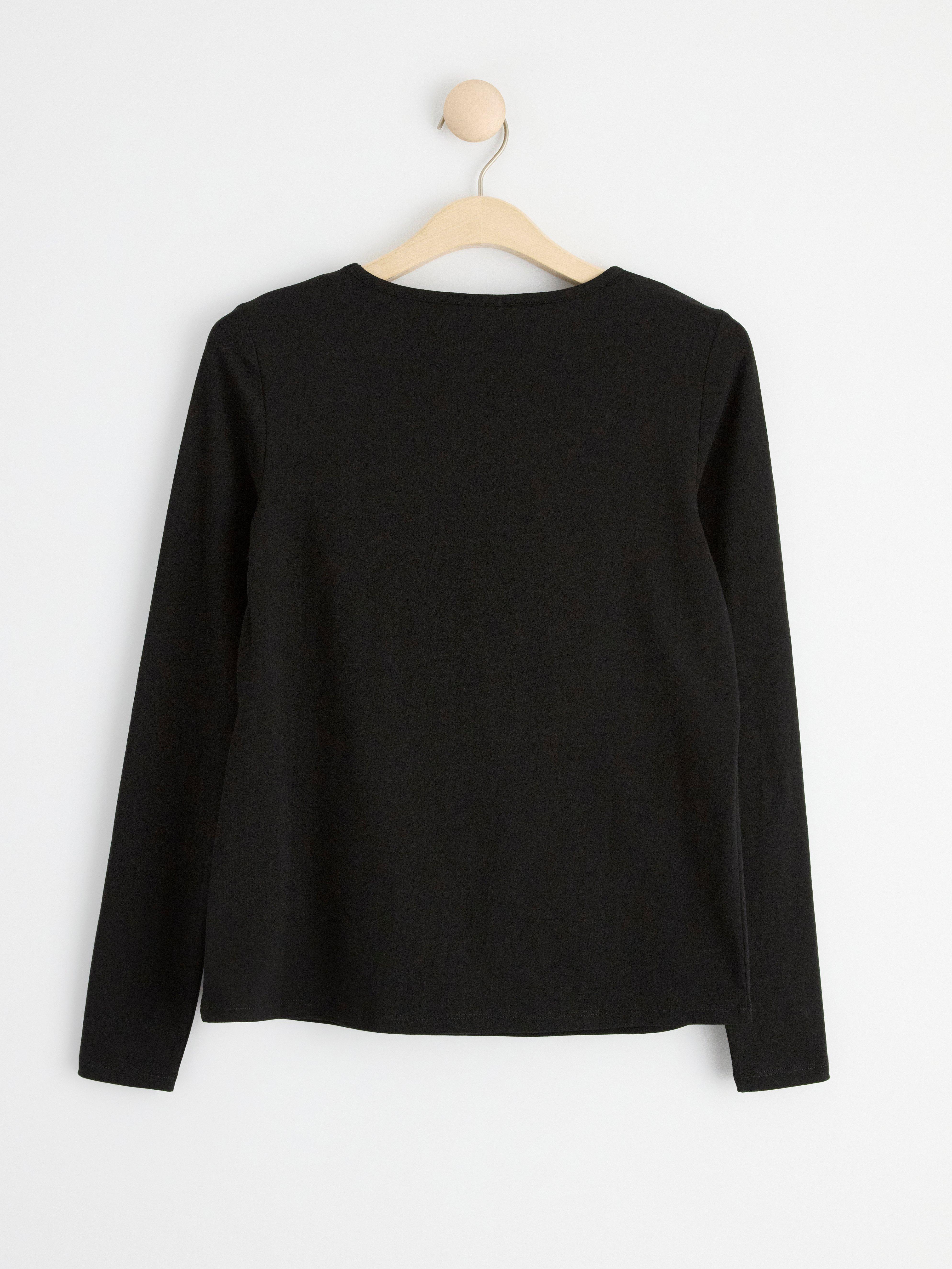 MOM Long sleeved nursing top Black