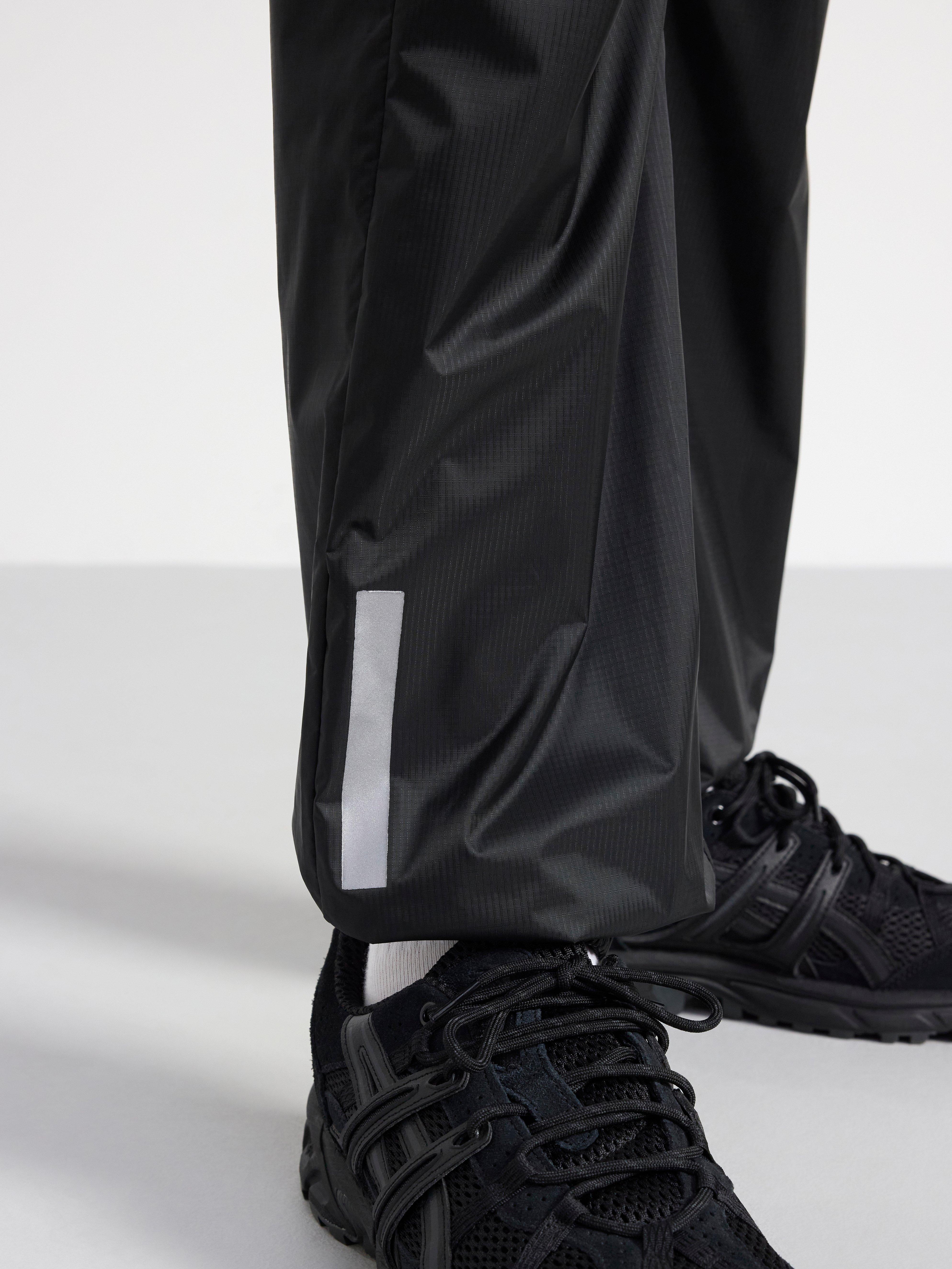 Lightweight waterproof shell trousers Black