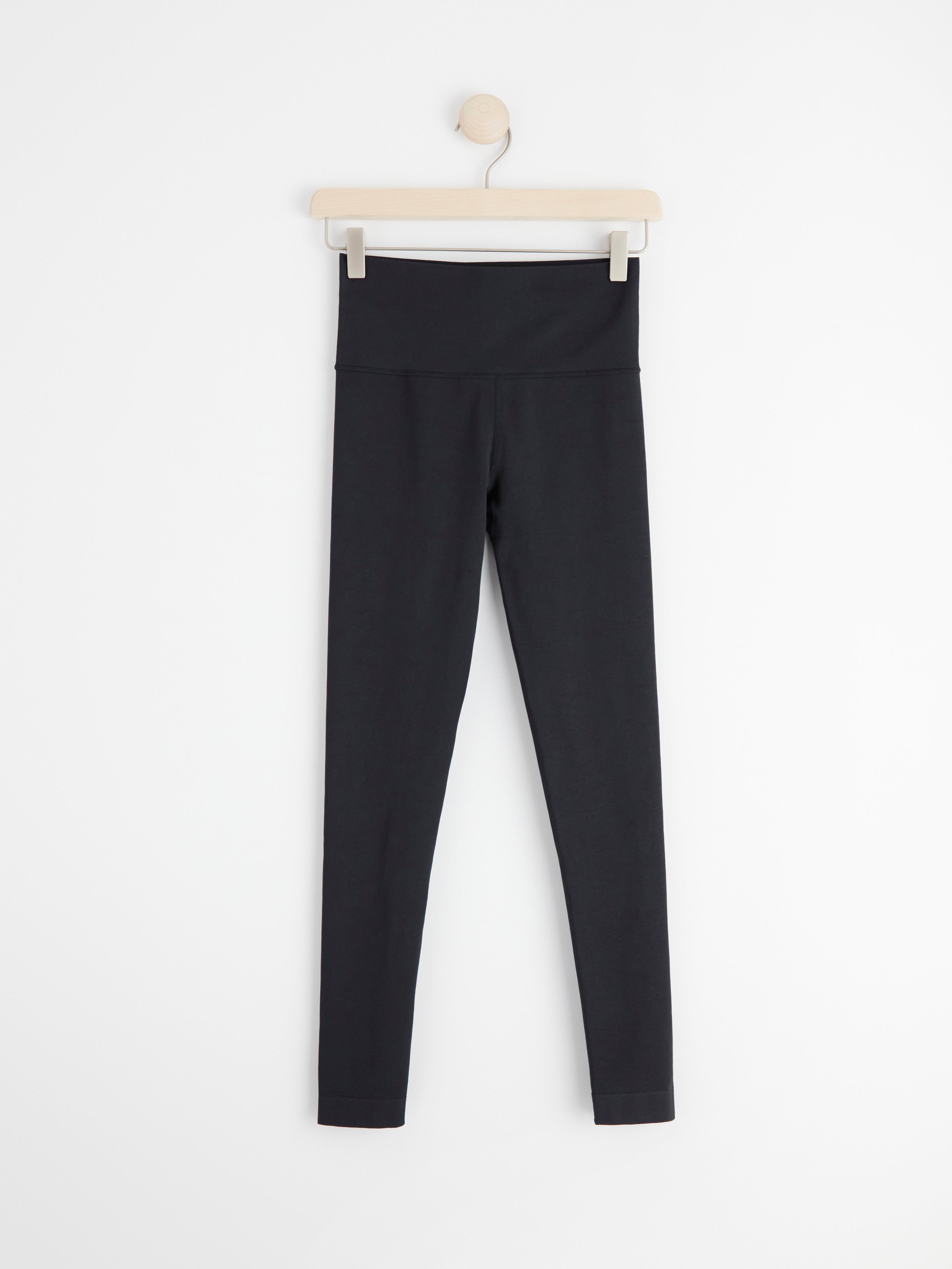 Seamless sports leggings Black