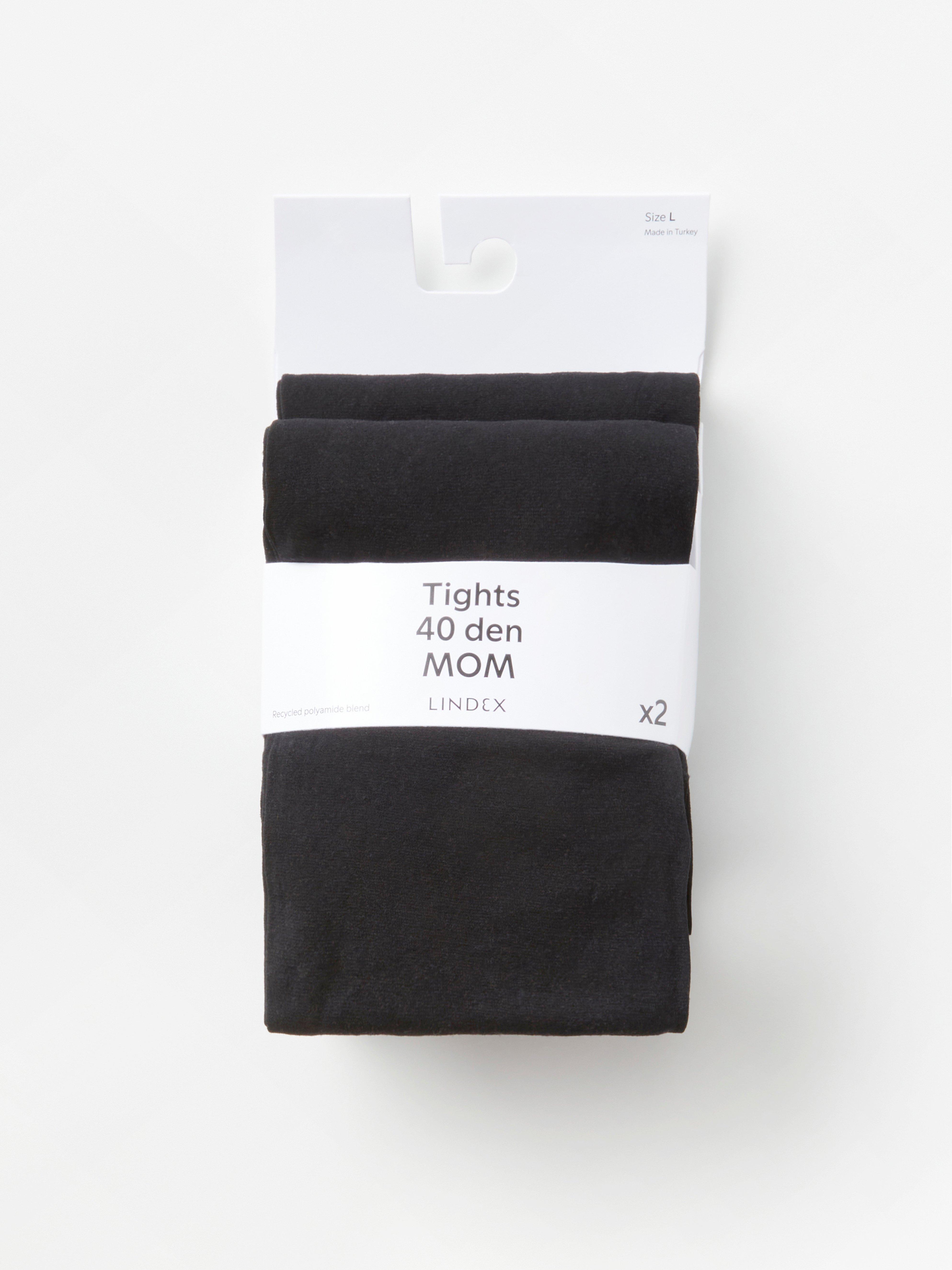 MOM 2-pack matt tights 40 denier Black