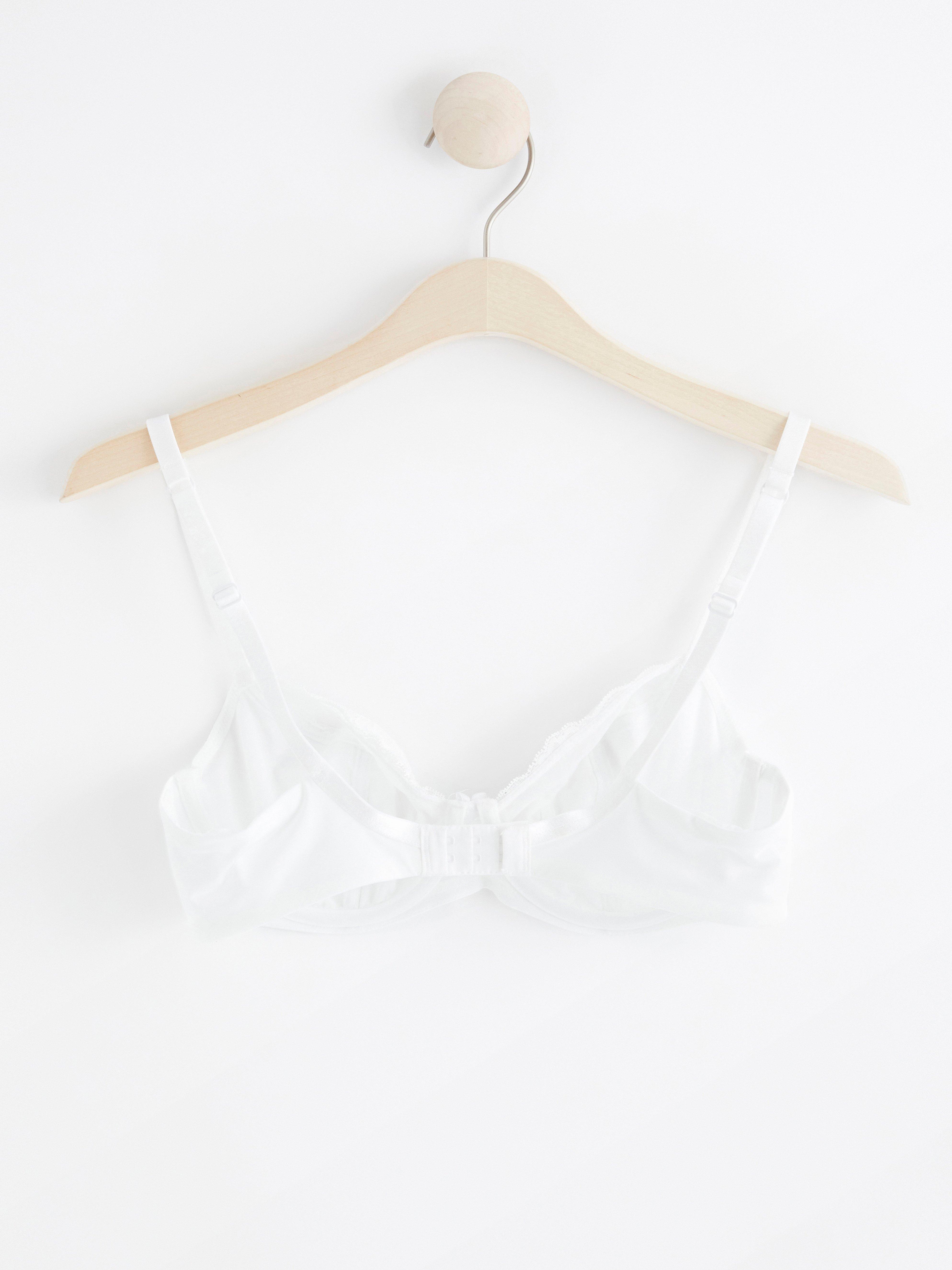 Aster Unpadded Bra White